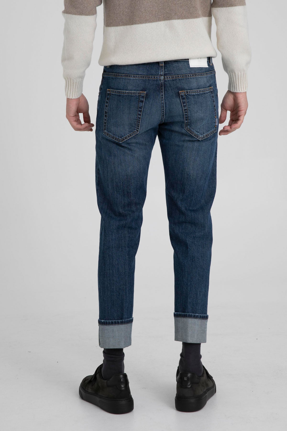 Pantaloni Torino Dub Fit Kalın Duble Paça Jeans-Libas Trendy Fashion Store