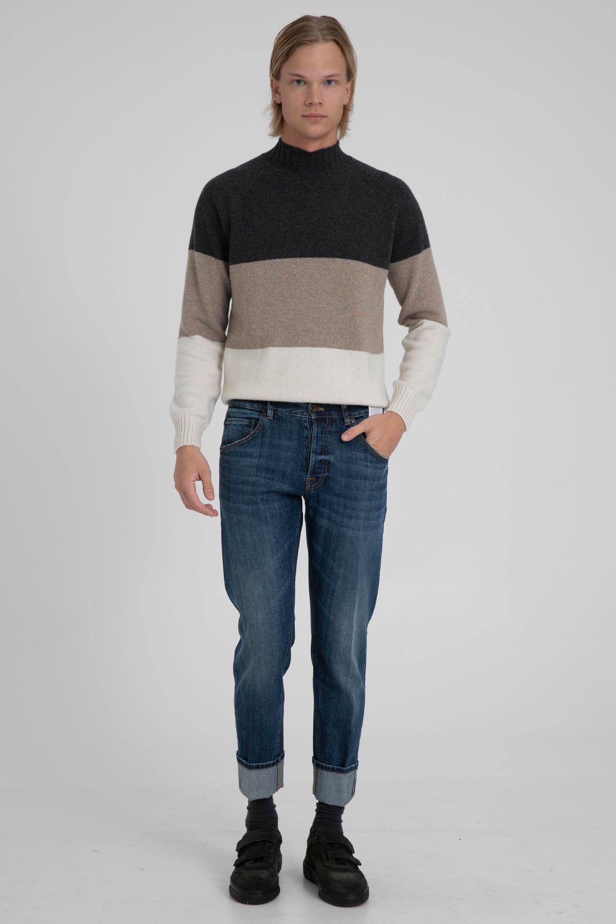 Pantaloni Torino Dub Fit Kalın Duble Paça Jeans-Libas Trendy Fashion Store