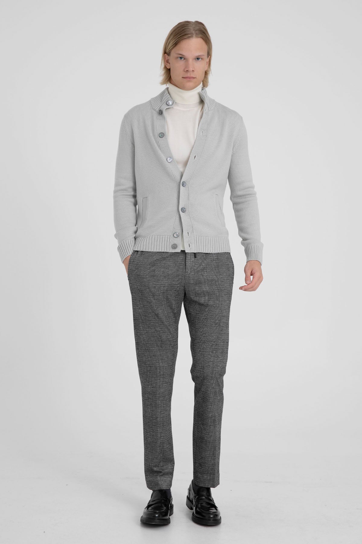 Pantaloni Torino Omega Slim Fit Beli Lastikli Ekoseli Streç Pantolon-Libas Trendy Fashion Store