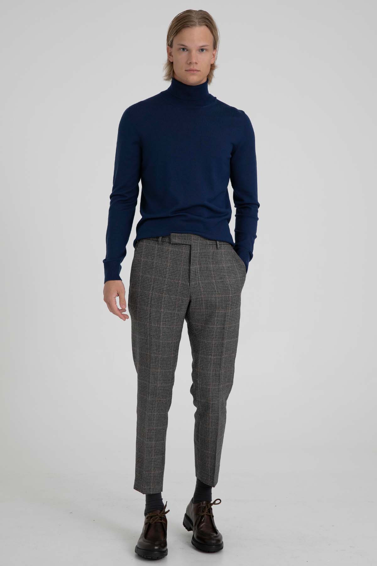 Pantaloni Torino Rebel Fit Ekoseli Yün Pantolon-Libas Trendy Fashion Store