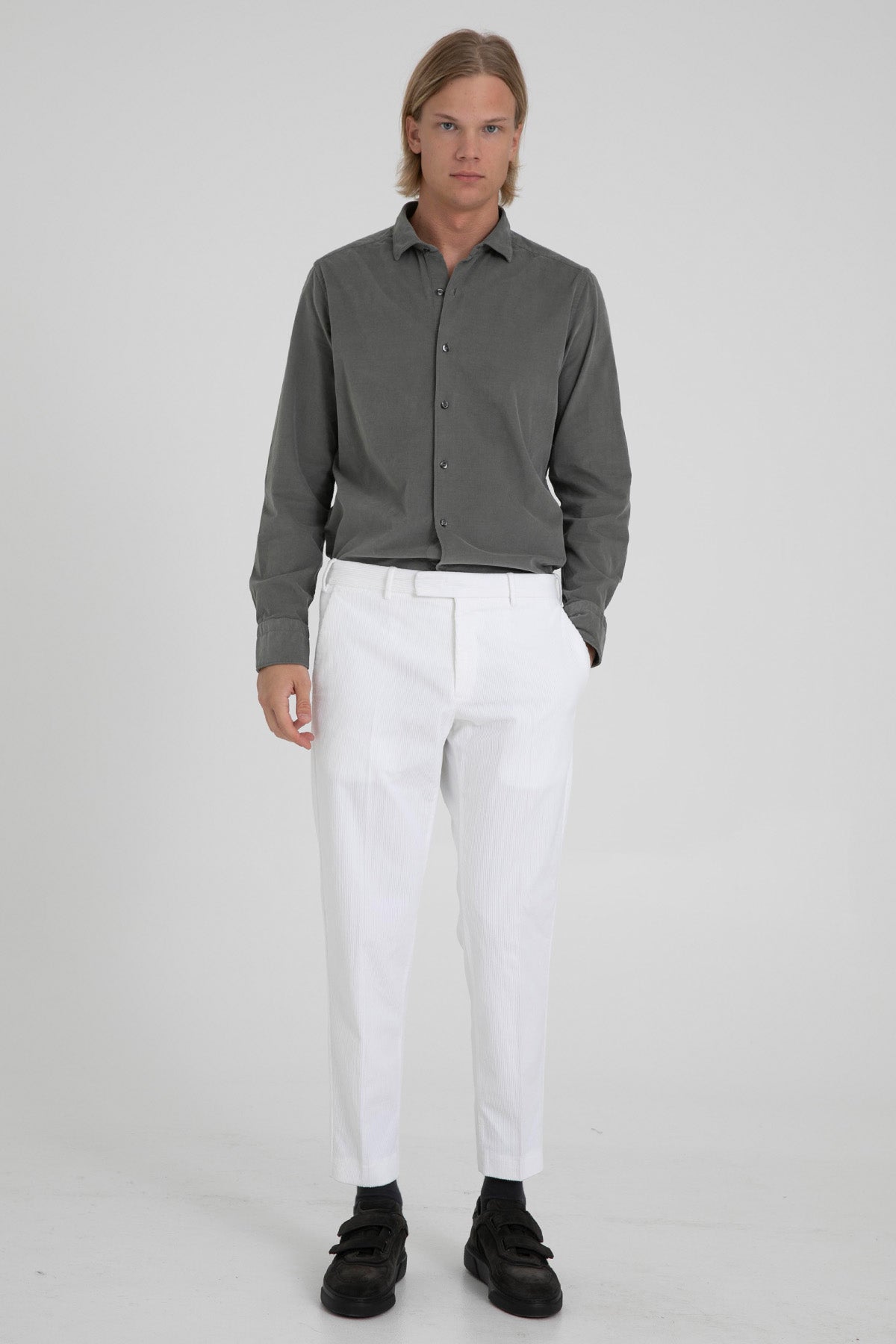 Pantaloni Torino Rebel Fit Yandan Cepli Fitilli Kadife Pantolon-Libas Trendy Fashion Store