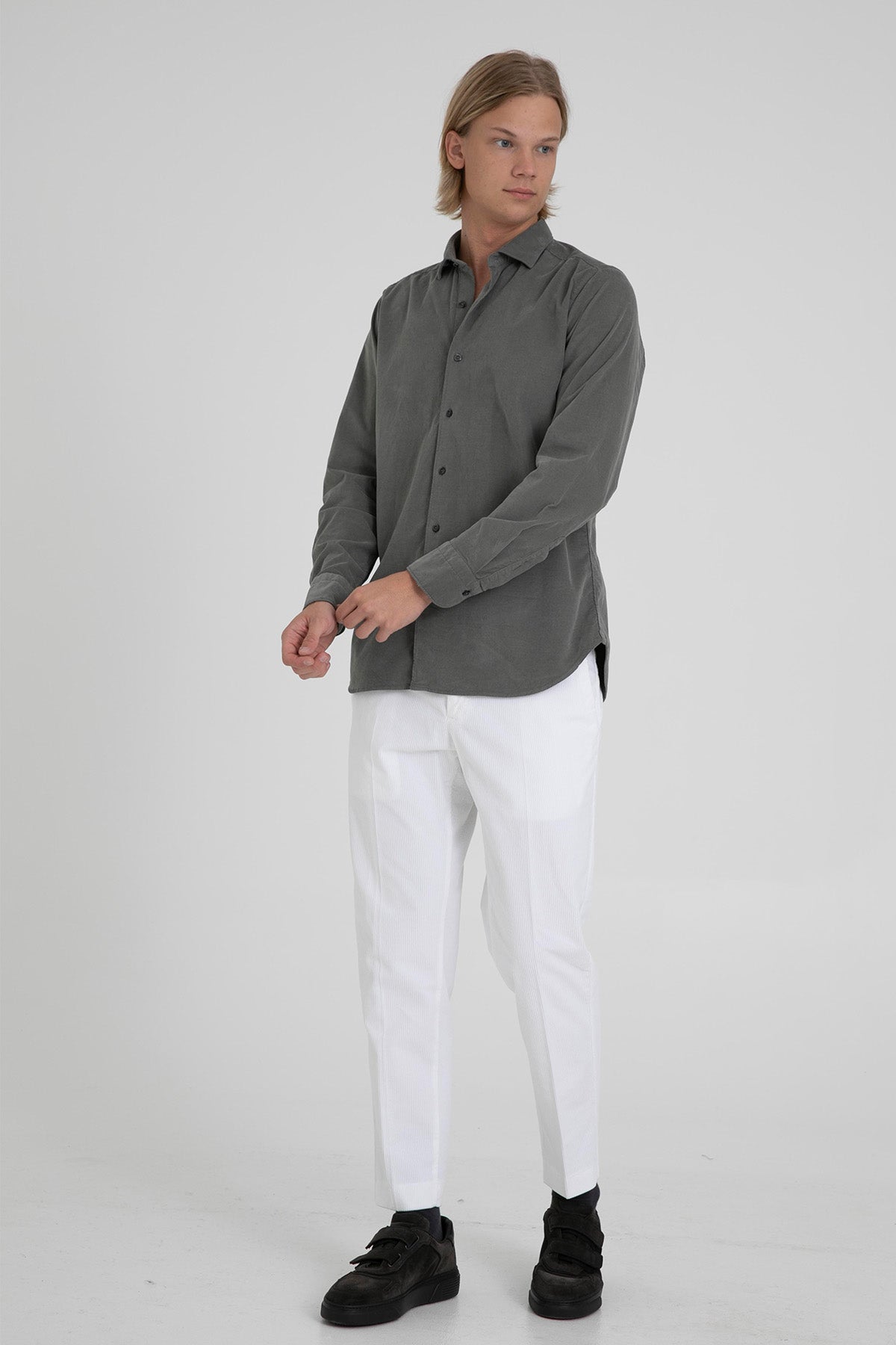 Pantaloni Torino Rebel Fit Yandan Cepli Fitilli Kadife Pantolon-Libas Trendy Fashion Store