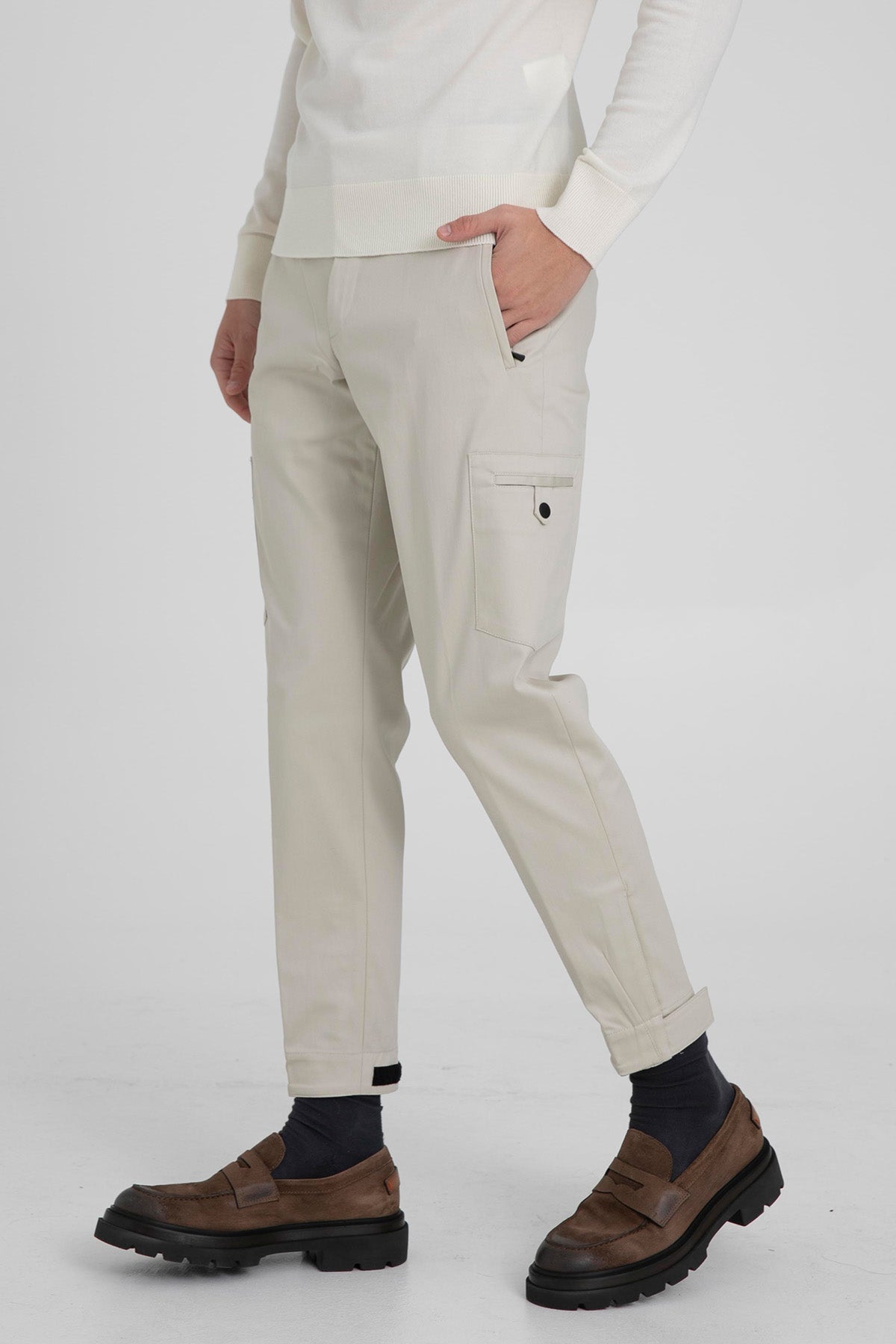 Pantaloni Torino Gamma Yandan Cepli Streç Pantolon-Libas Trendy Fashion Store