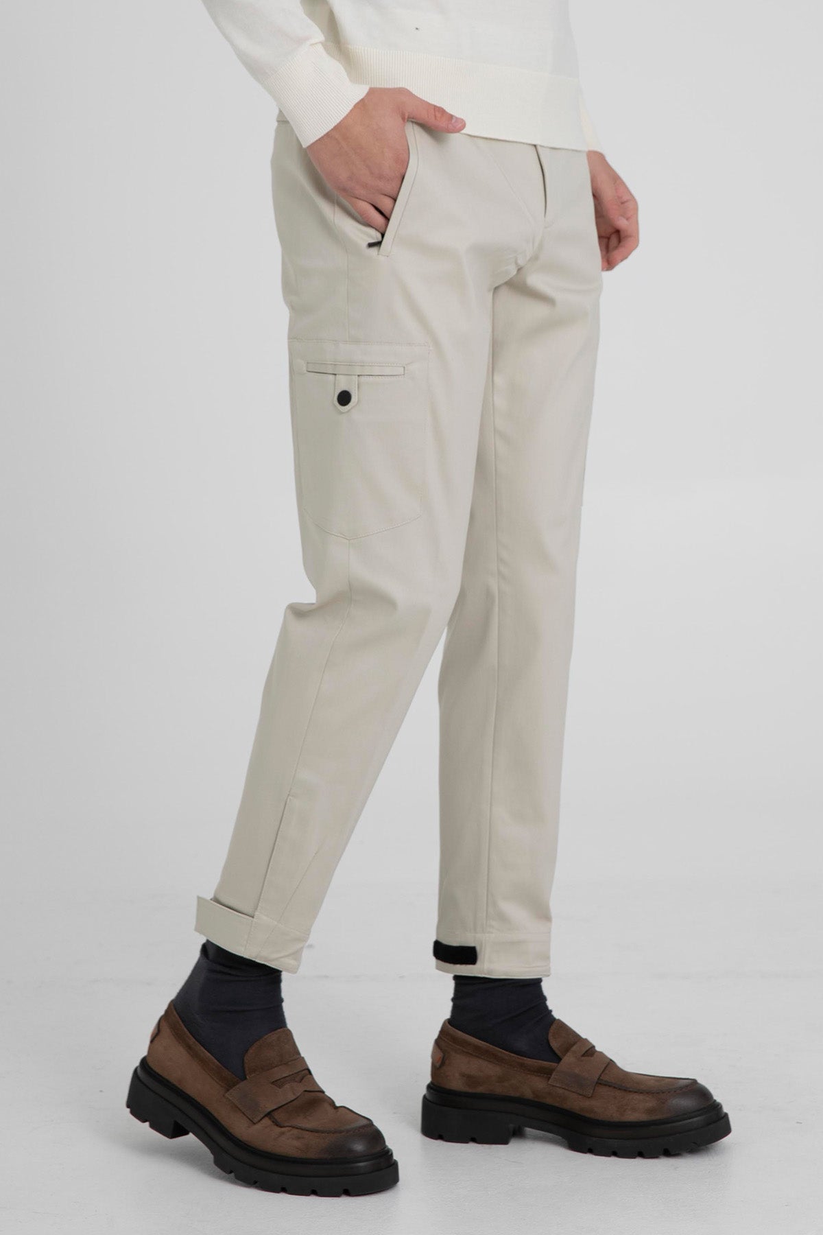 Pantaloni Torino Gamma Yandan Cepli Streç Pantolon-Libas Trendy Fashion Store