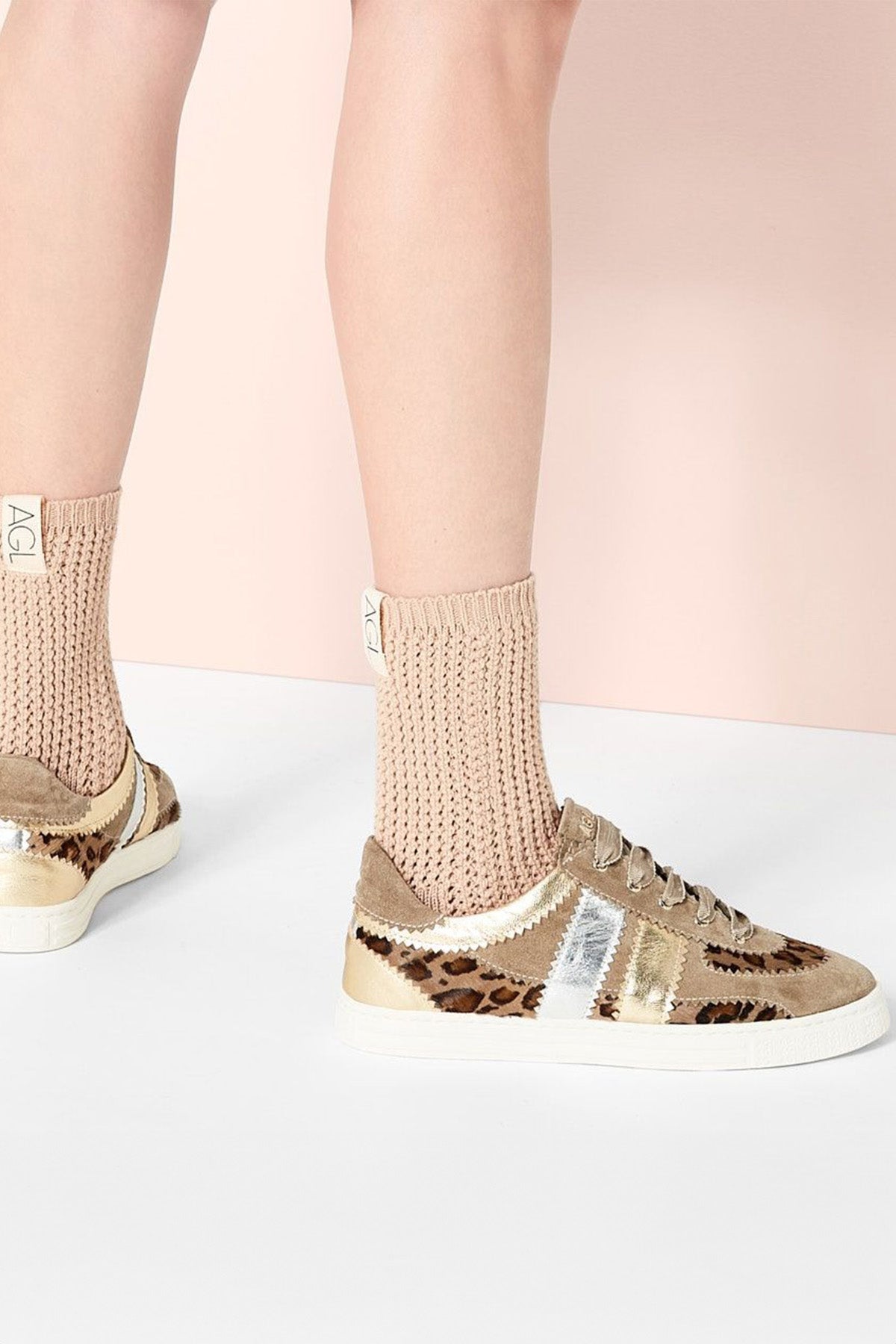 Agl Leda Leo Süet Sneaker Ayakkabı-Libas Trendy Fashion Store