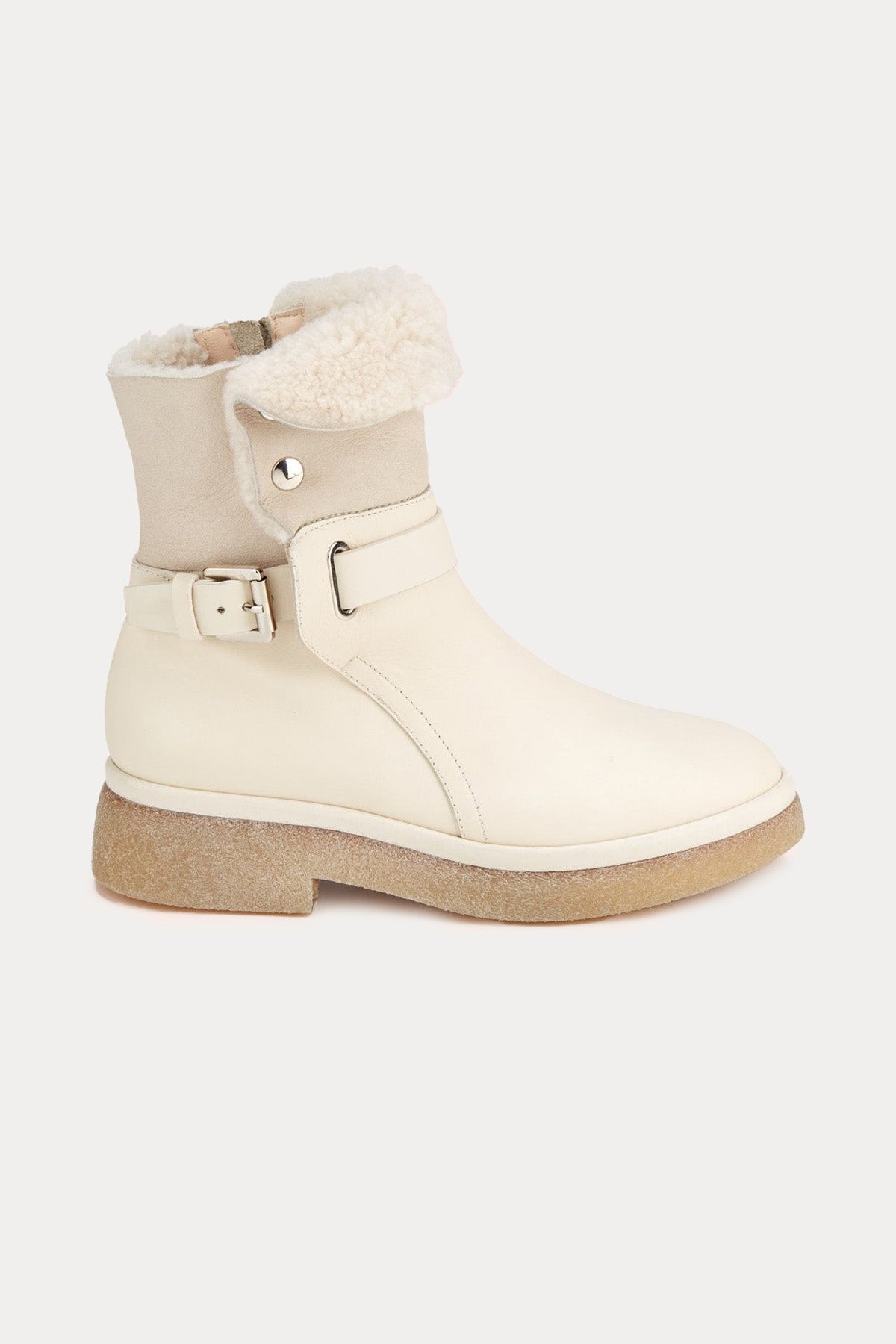 Fur Agl Lammfell Boots Sheepskin Sneaker Boot Green Meghan Warm