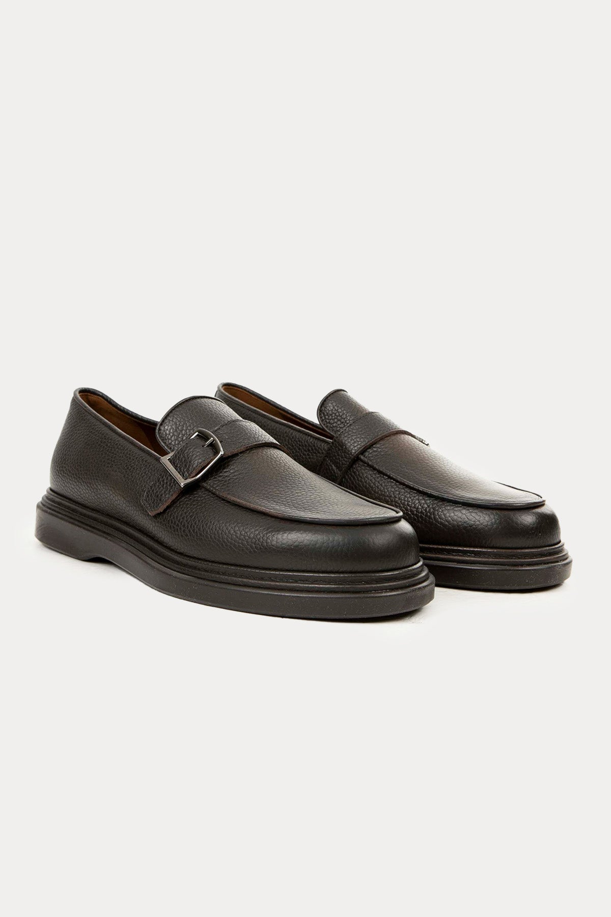 Fratelli Rossetti Tek Tokalı Deri Loafer Ayakkabı-Libas Trendy Fashion Store