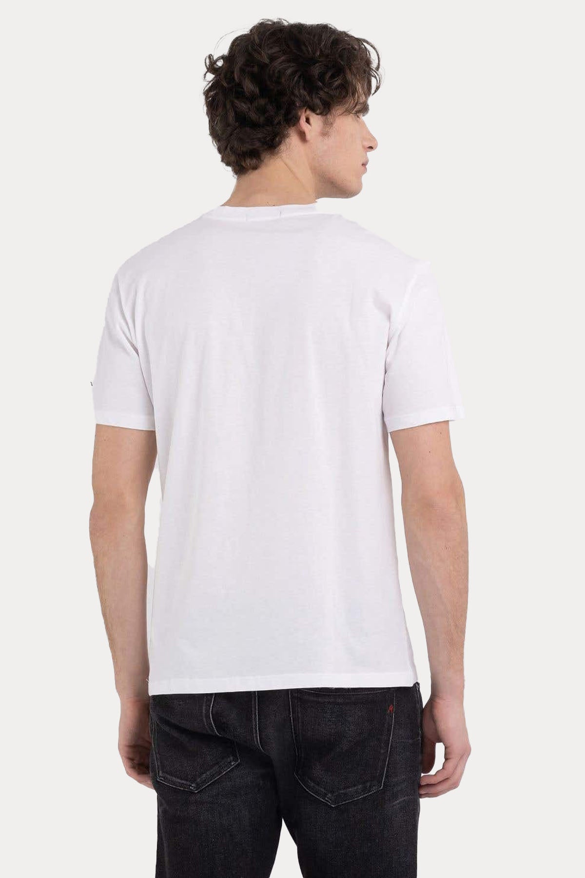 Replay Yuvarlak Yaka Baskılı T-shirt-Libas Trendy Fashion Store