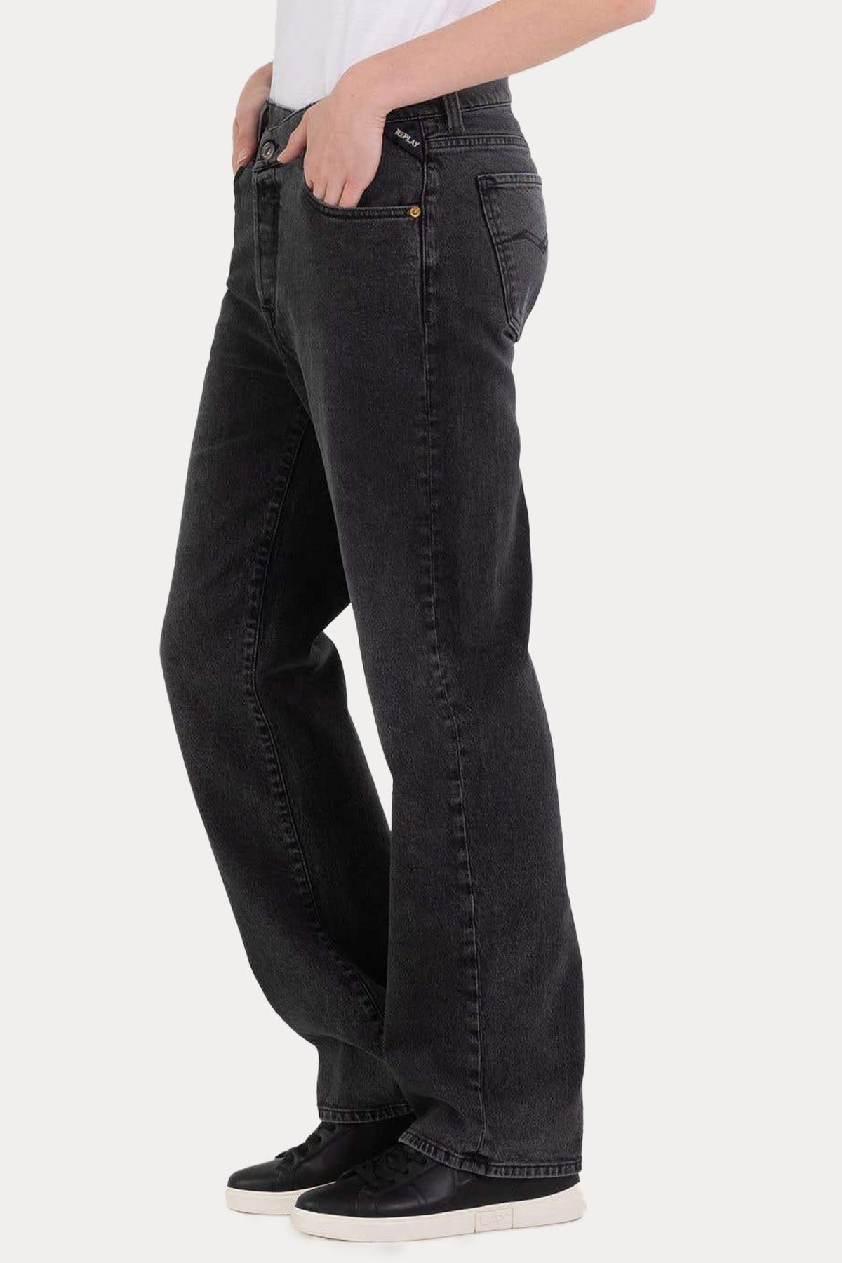 Replay Zelmaa Loose Wide Leg Fit Jeans