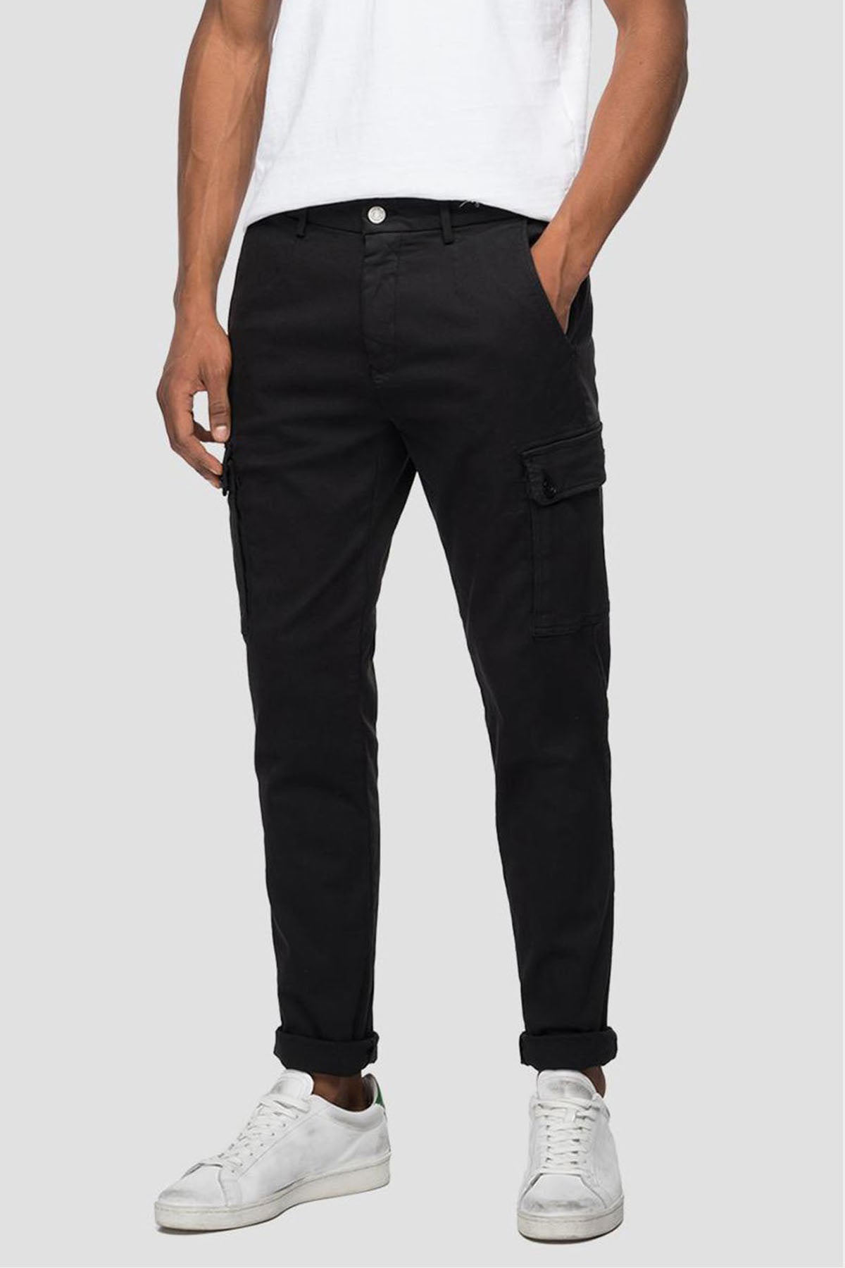 Replay Jaan Hyperflex X-Lite Slim Fit Kargo Pantolon-Libas Trendy Fashion Store