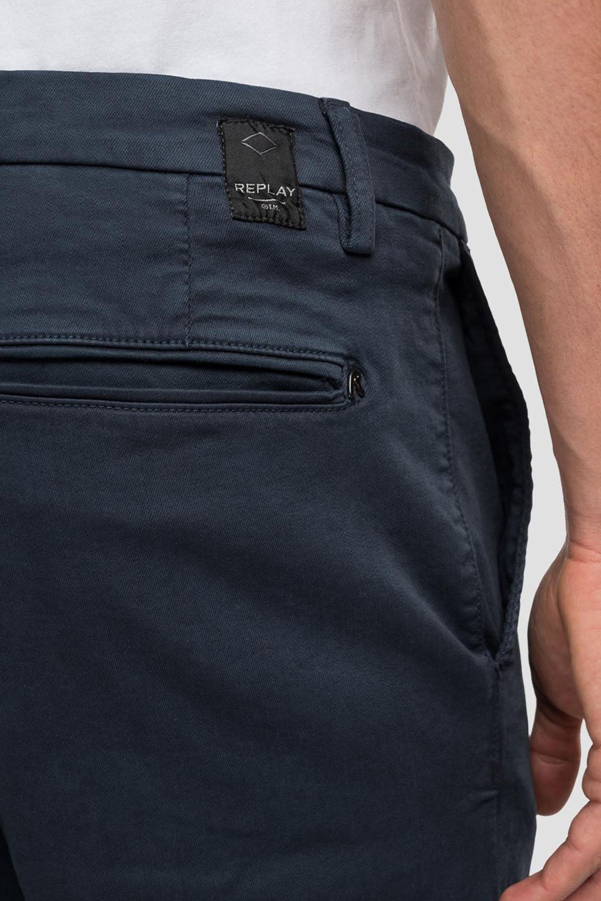 Replay Benni Regular Fit Hyperflex Extra Light Chino Pantolon-Libas Trendy Fashion Store
