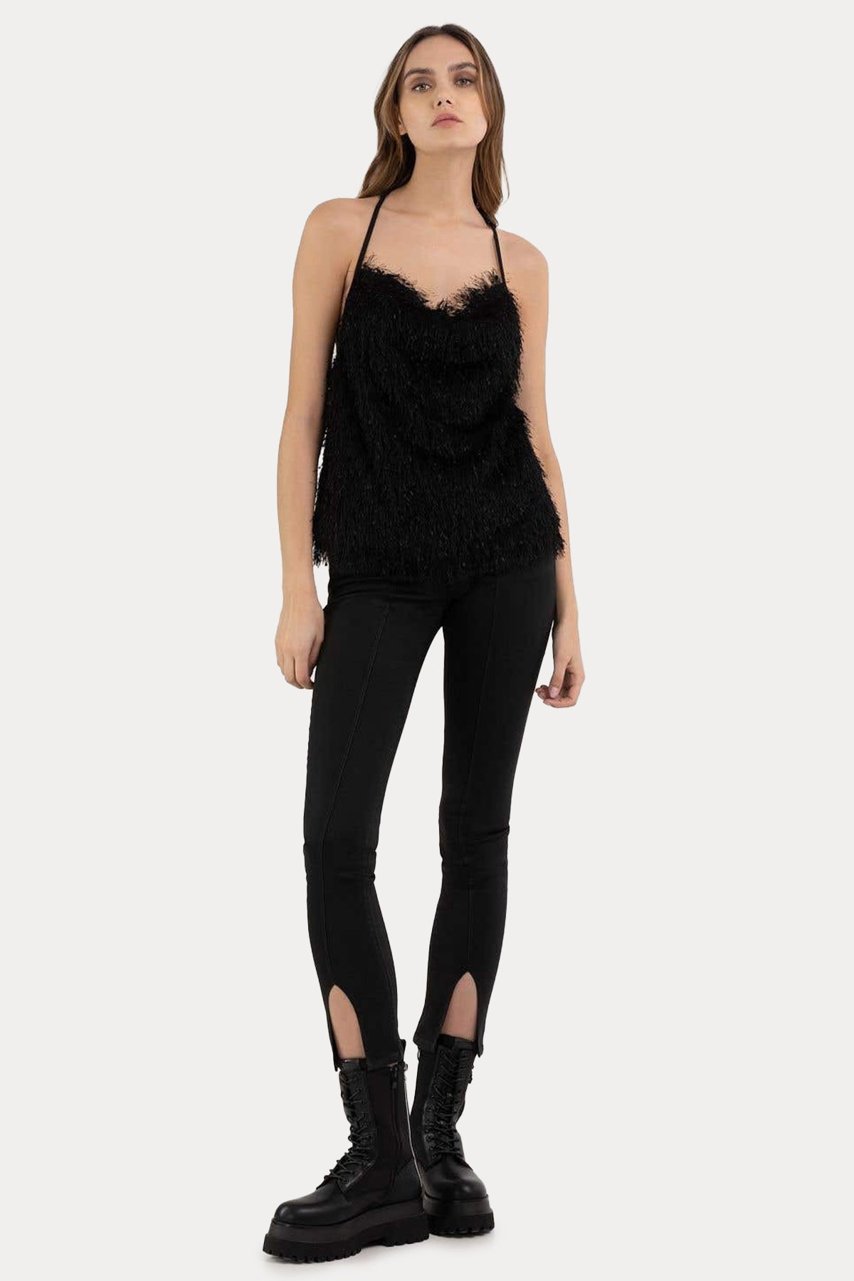 Replay Sırt Dekolteli Püsküllü Bluz-Libas Trendy Fashion Store