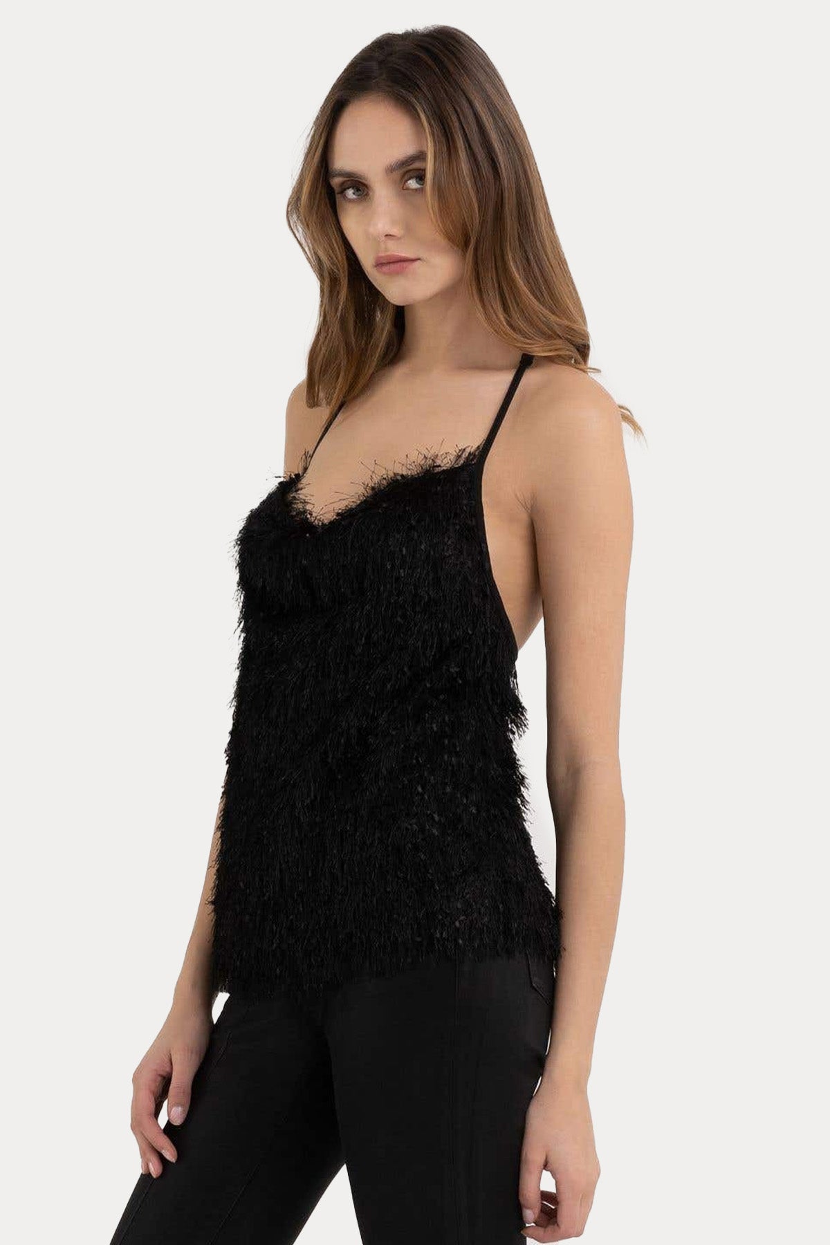 Replay Sırt Dekolteli Püsküllü Bluz-Libas Trendy Fashion Store