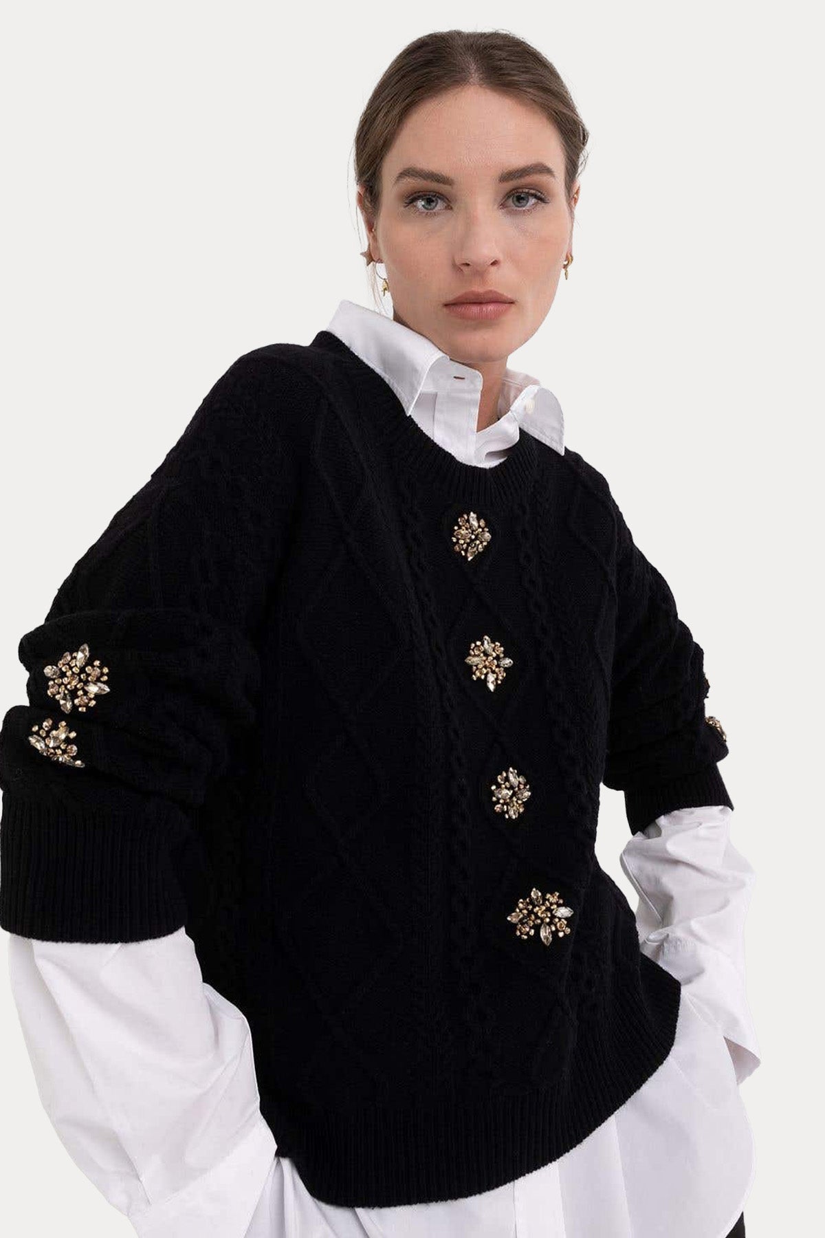 Replay Yuvarlak Yaka Örgü Yün Triko-Libas Trendy Fashion Store