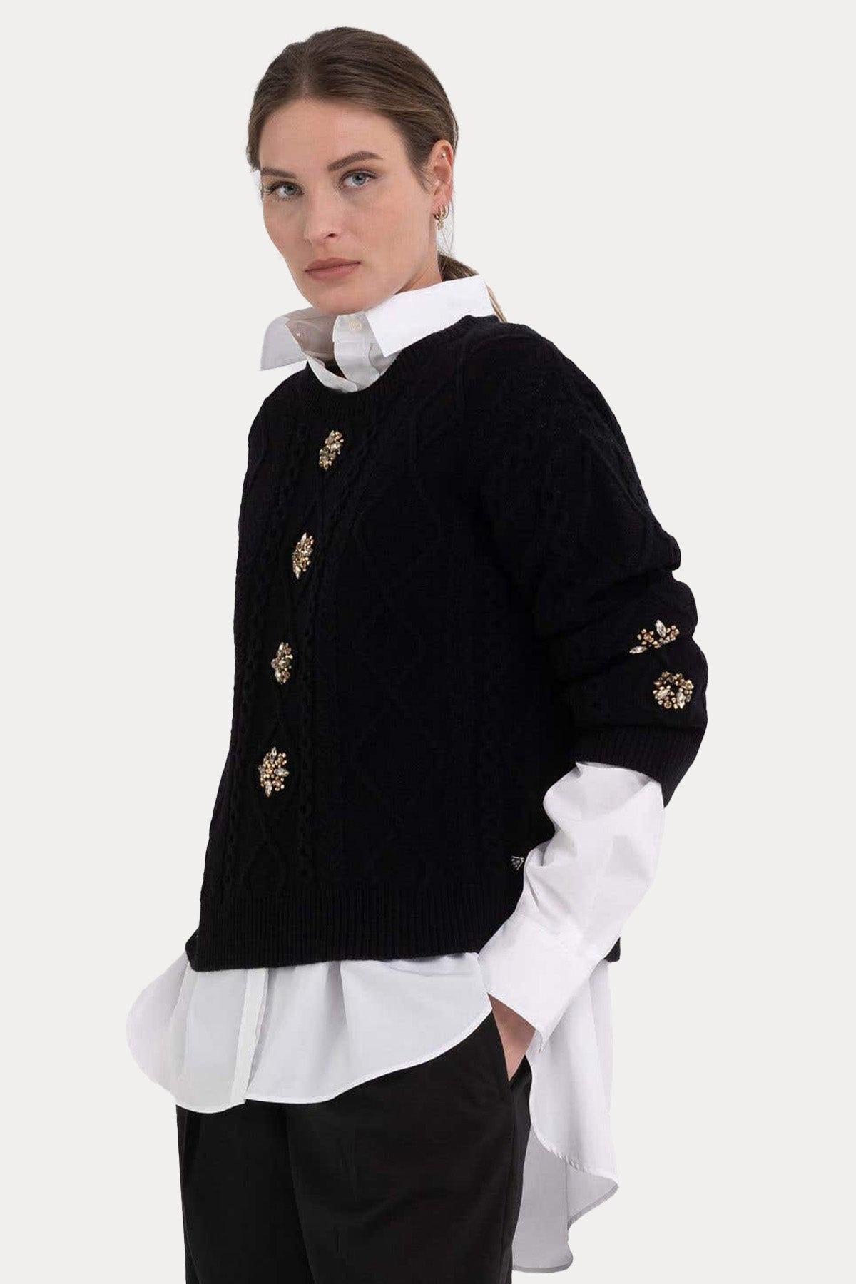 Replay Yuvarlak Yaka Örgü Yün Triko-Libas Trendy Fashion Store