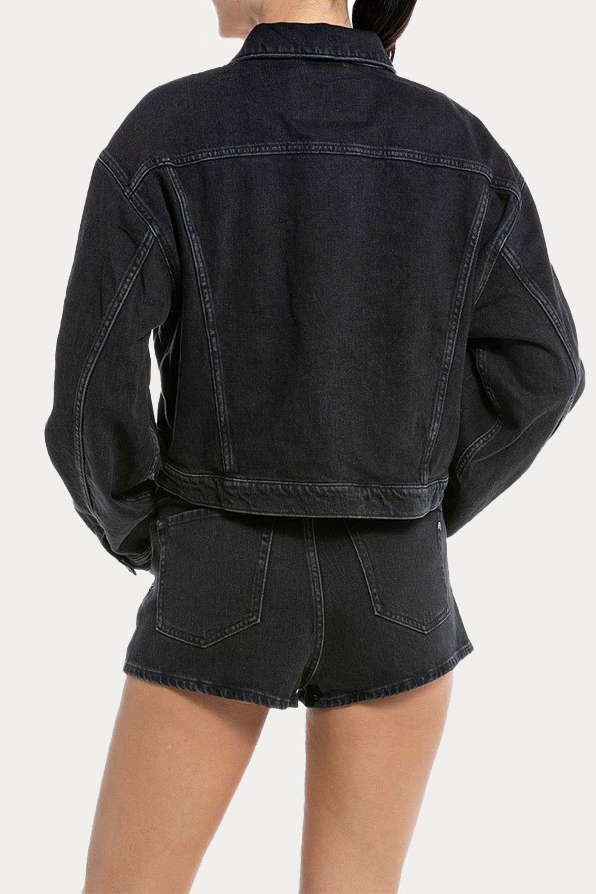 Replay Parlak Taş Aksesuarlı Denim Ceket-Libas Trendy Fashion Store