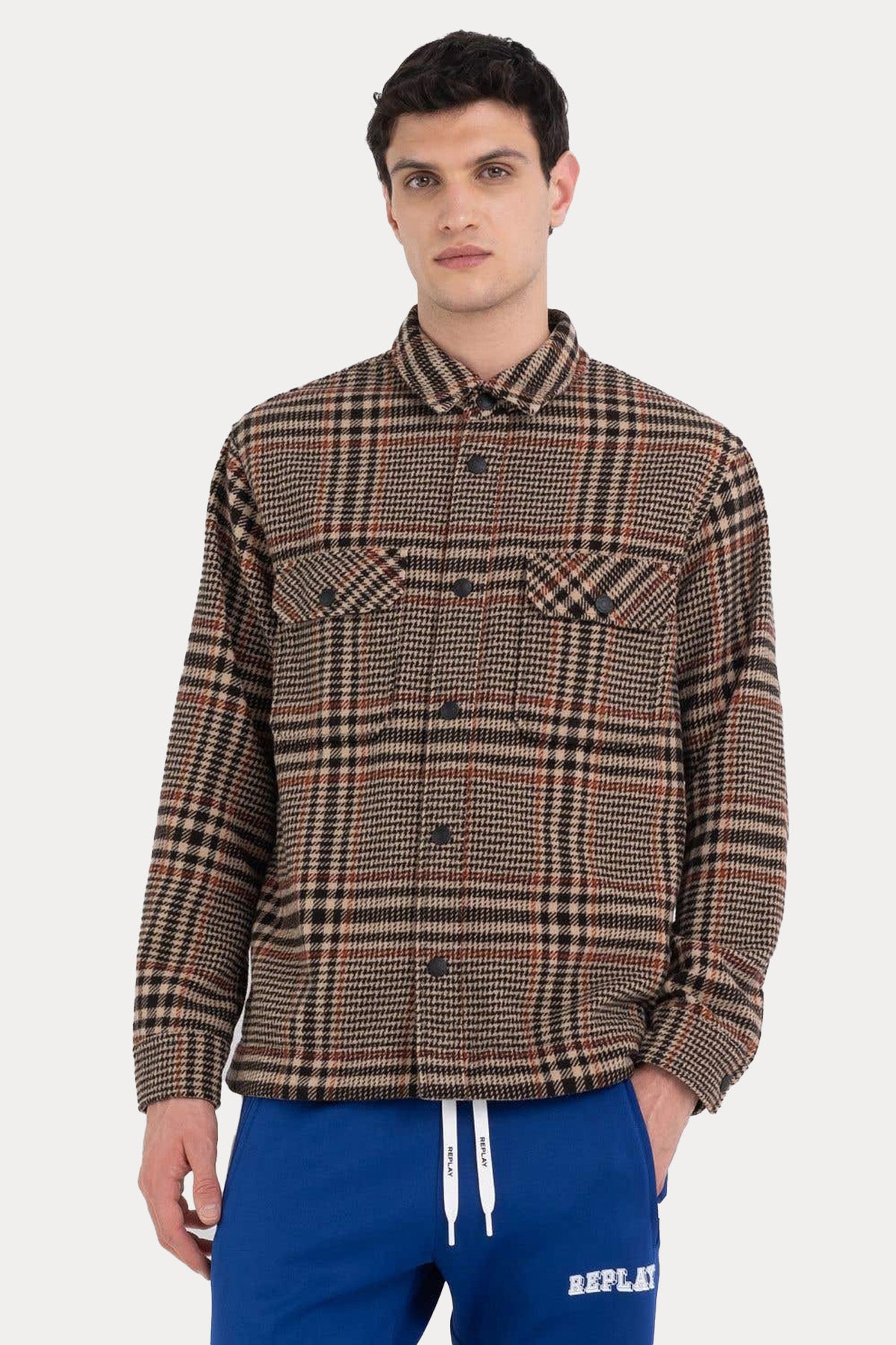 Replay Ekoseli Kazayağı Desenli Gömlek-Libas Trendy Fashion Store