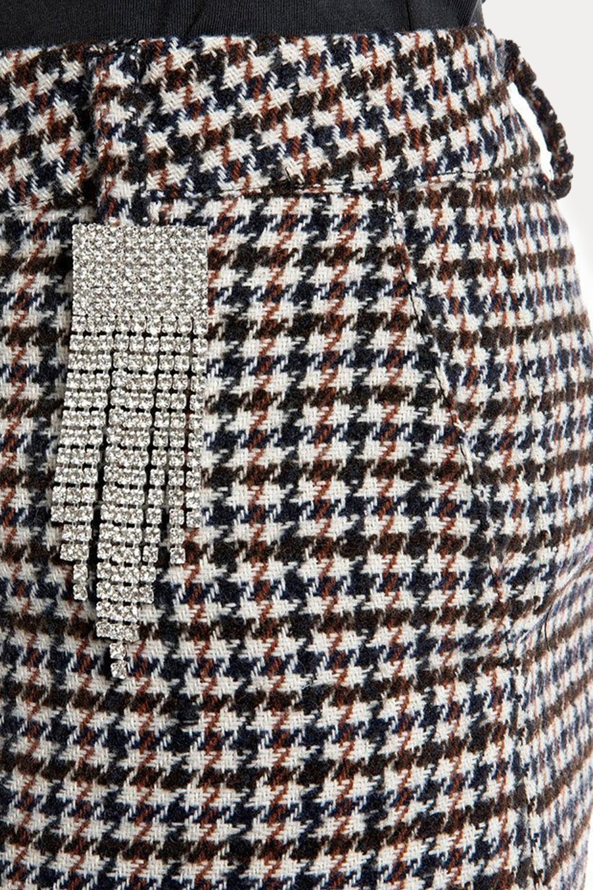 Replay Kazayağı Desenli Aksesuarlı Mini Etek-Libas Trendy Fashion Store