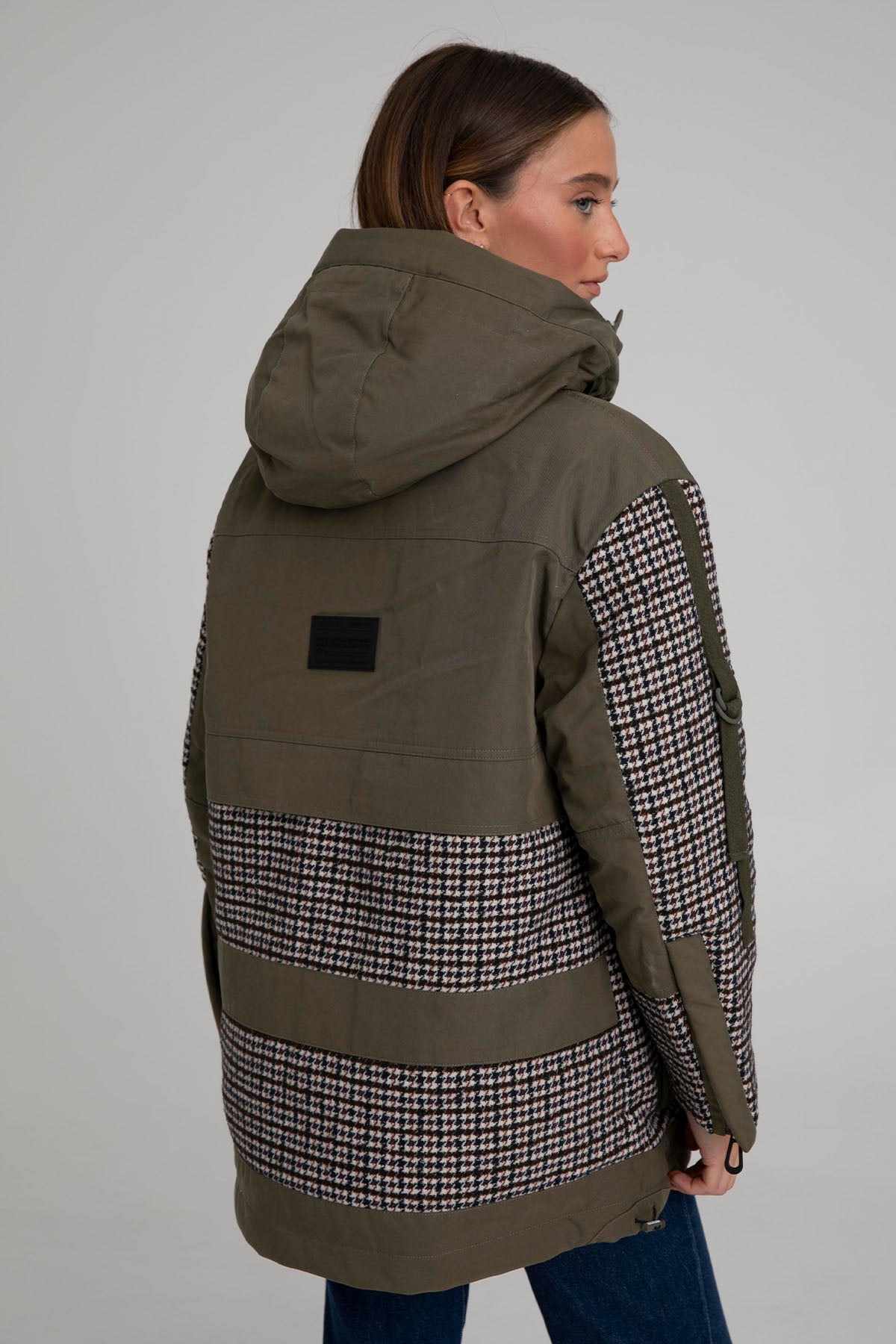 Replay Piye Dö Pul Desenli Kapüşonlu Puffer Mont-Libas Trendy Fashion Store