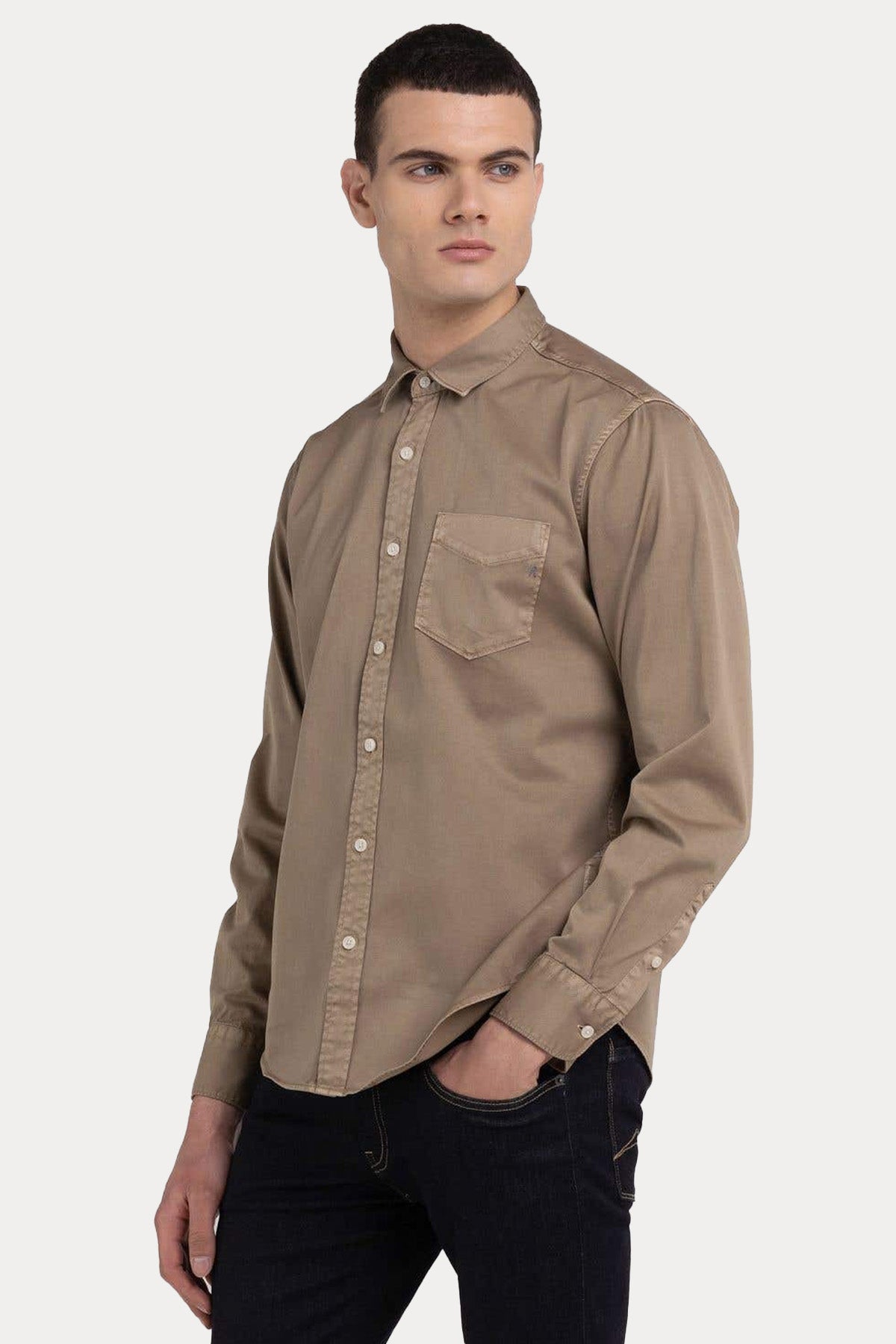 Replay Klasik Yaka Cep Detaylı Gömlek-Libas Trendy Fashion Store