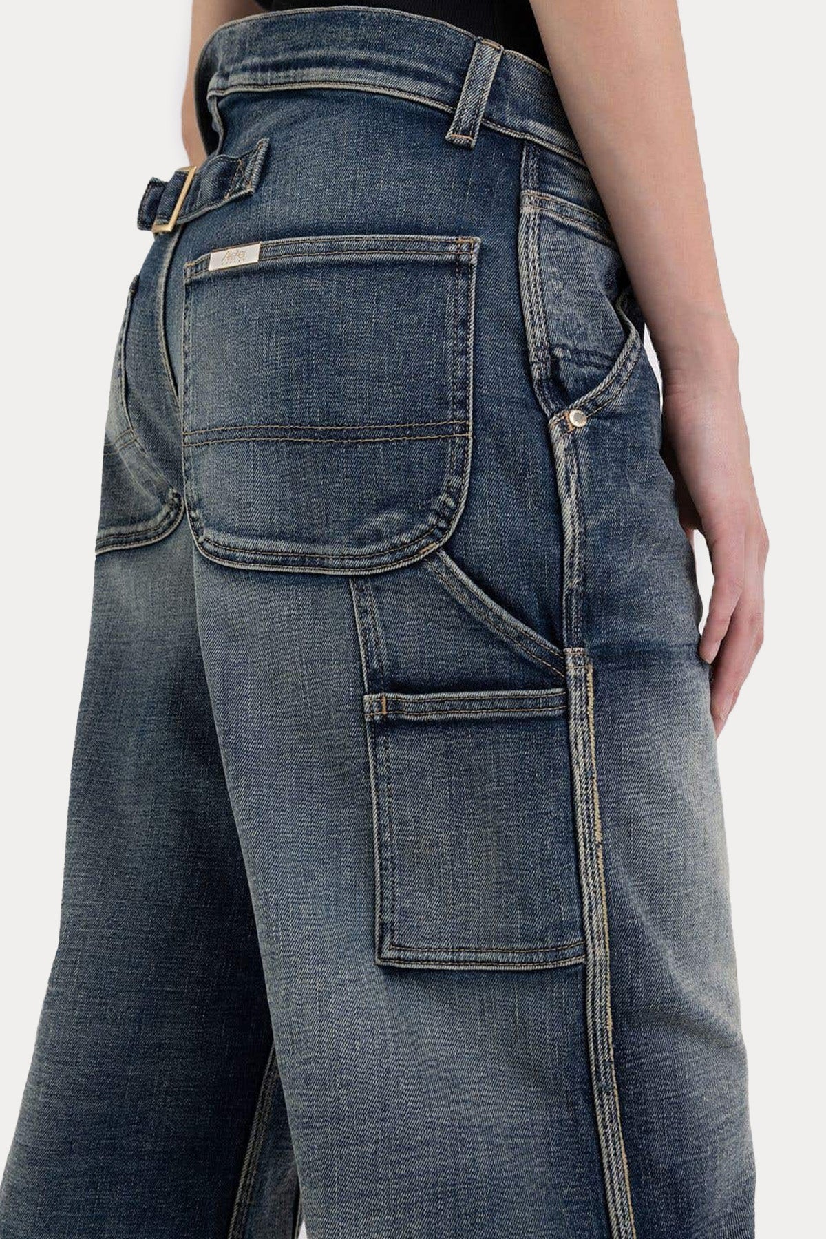 Replay Geniş Kesim Beli Katlı Jeans-Libas Trendy Fashion Store