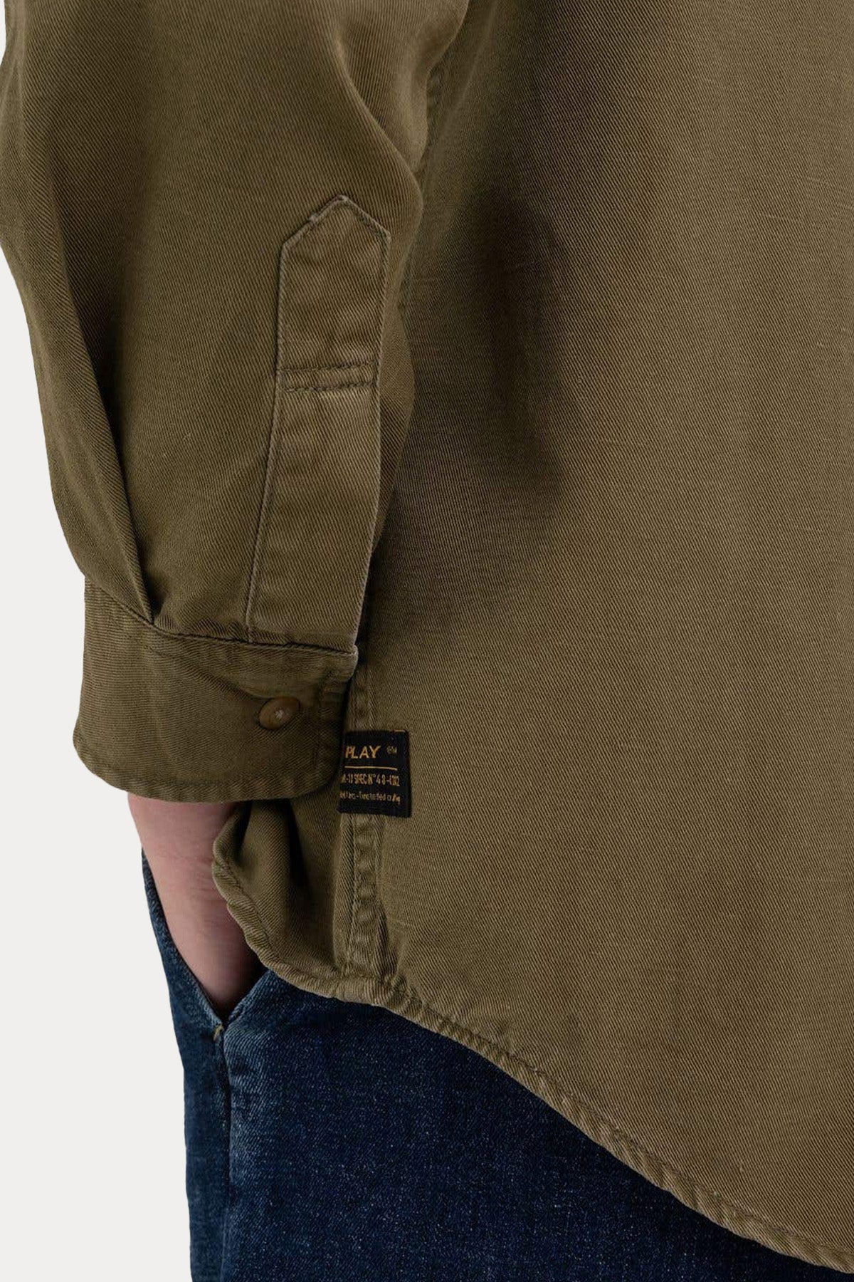 Replay Ketenli Cep Detaylı Logolu Gömlek-Libas Trendy Fashion Store