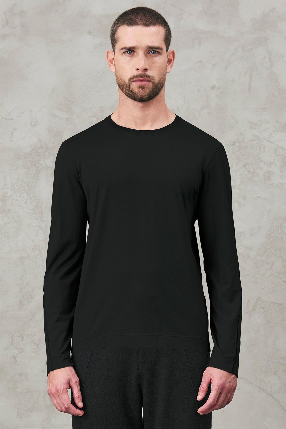 Transit Yuvarlak Yaka Uzun Kollu T-shirt-Libas Trendy Fashion Store