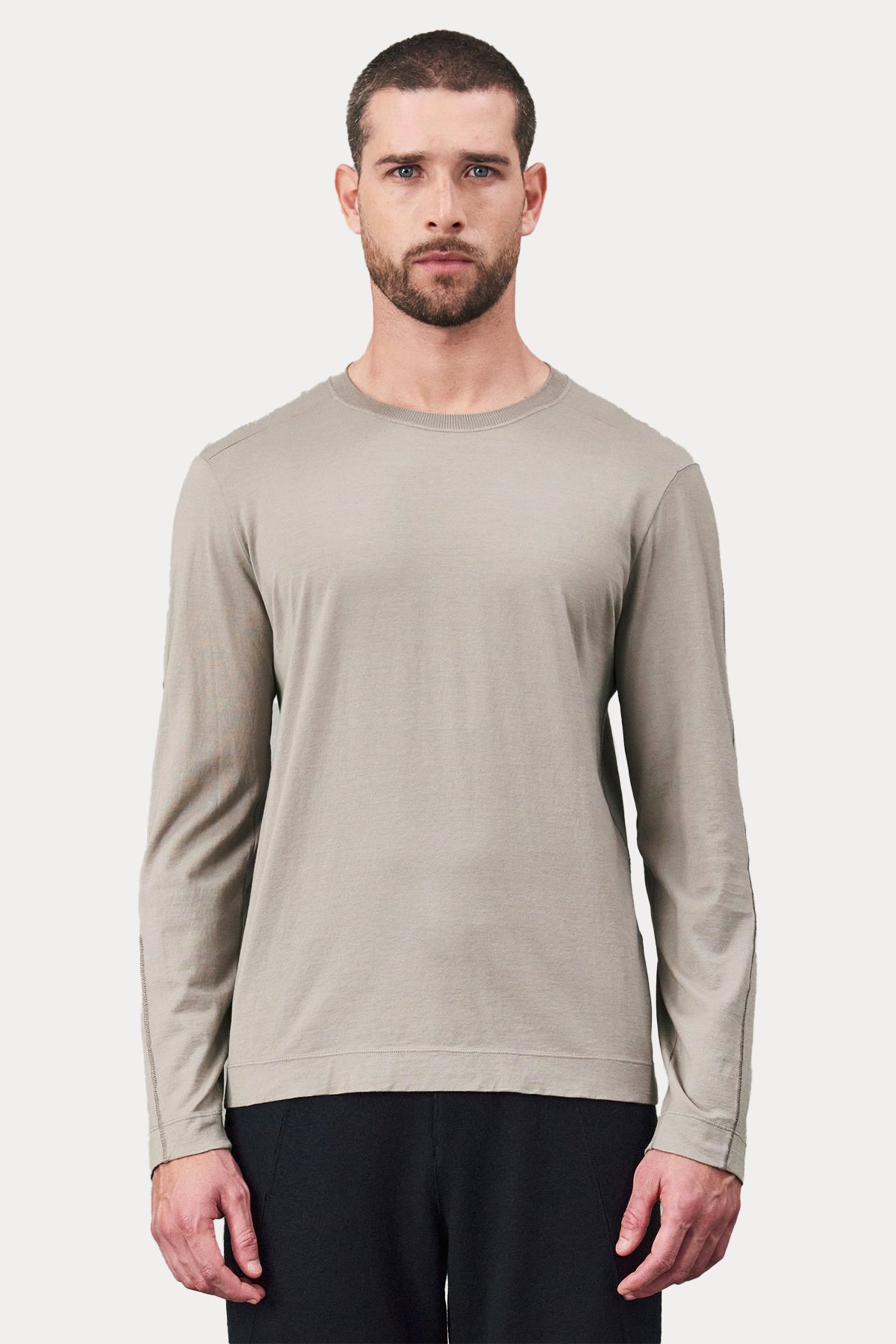 Transit Yuvarlak Yaka Uzun Kollu T-shirt-Libas Trendy Fashion Store