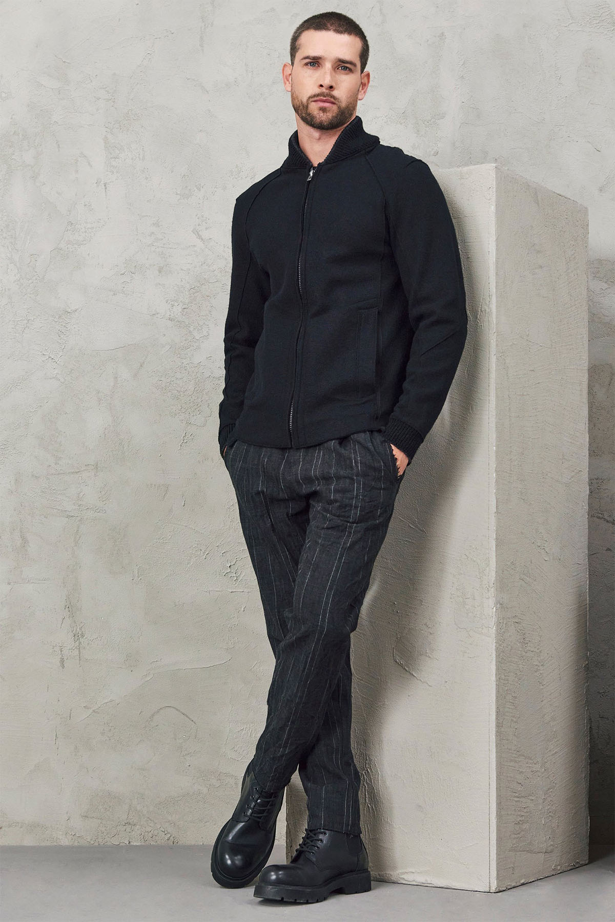 Transit Pilot Yaka Yün Ceket-Libas Trendy Fashion Store