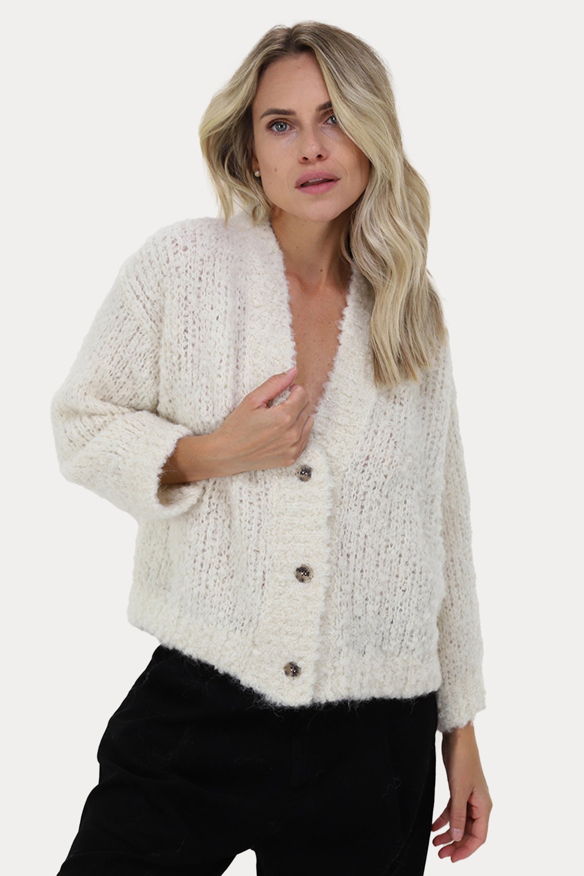 Transit Örgü Yün Triko Ceket-Libas Trendy Fashion Store