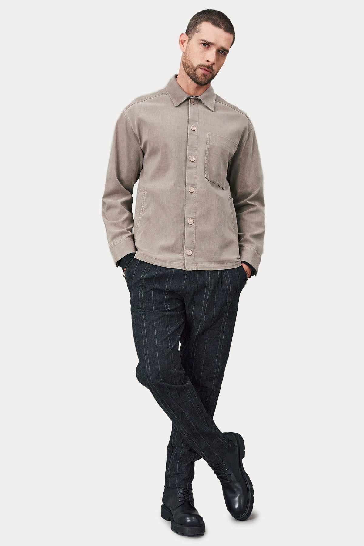 Transit Cep Detaylı Streç Gömlek-Libas Trendy Fashion Store