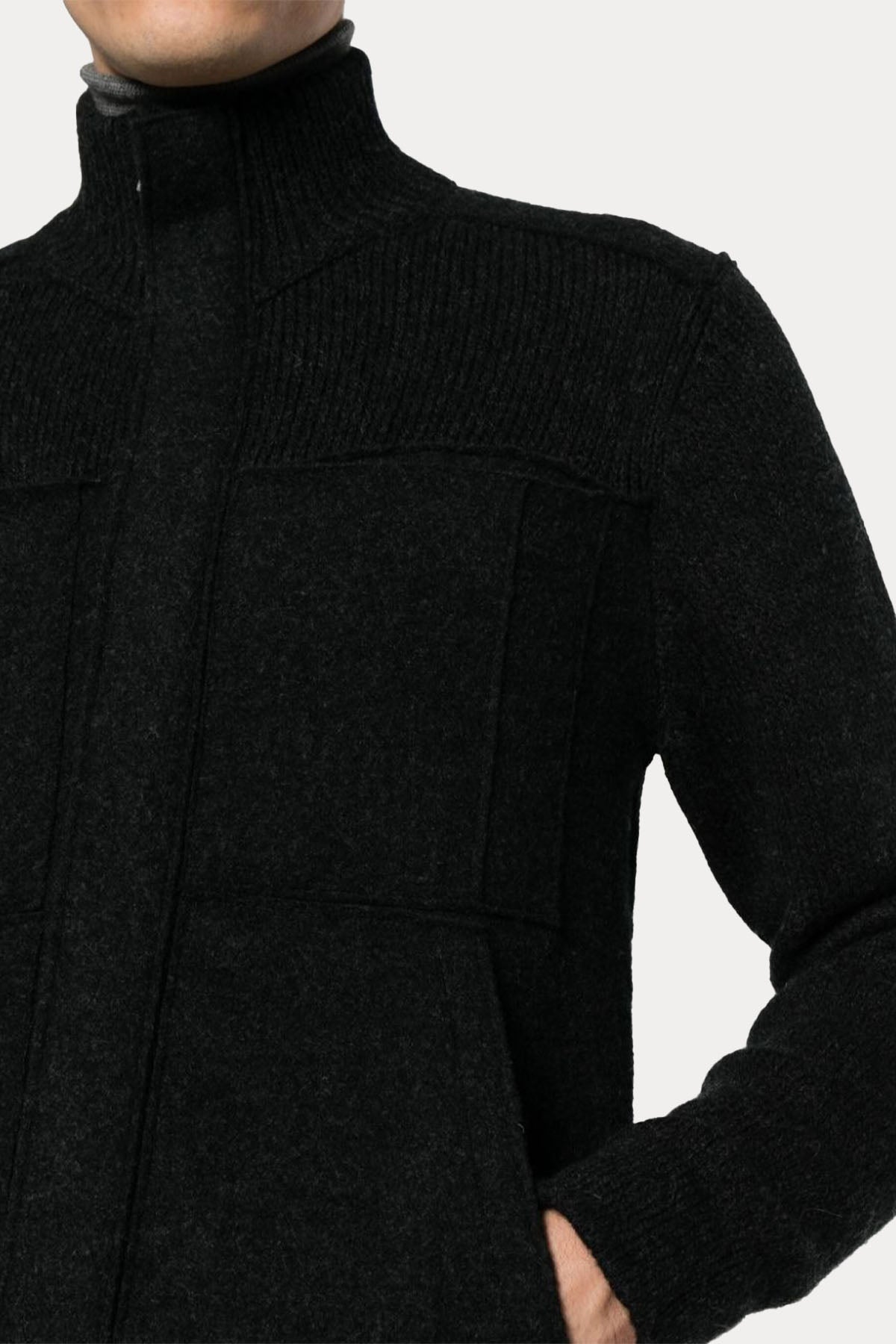 Transit Dik Yaka Örgü Yün Triko Ceket-Libas Trendy Fashion Store