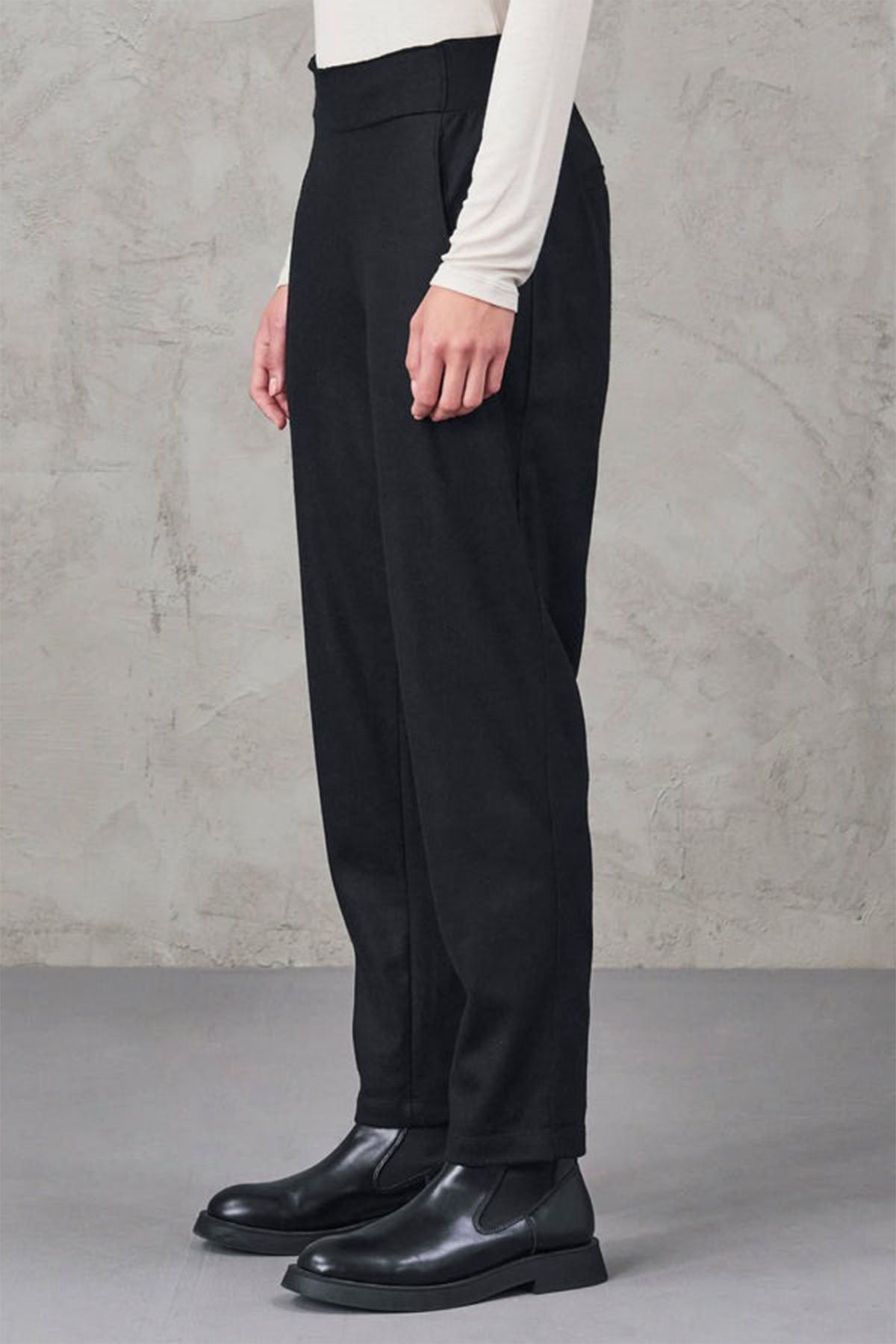 Transit Beli Lastikli Yandan Cepli Yün Pantolon-Libas Trendy Fashion Store