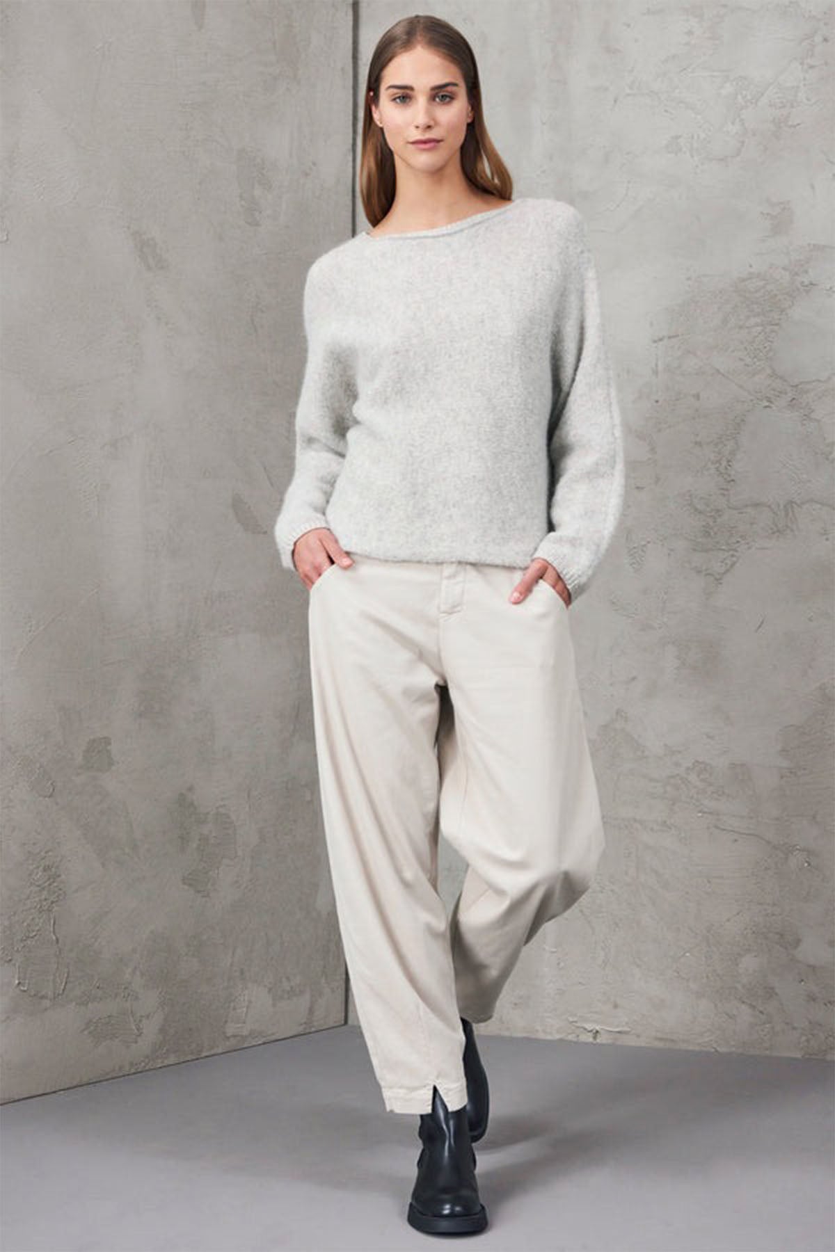 Transit Geniş Kesim Yün Triko-Libas Trendy Fashion Store