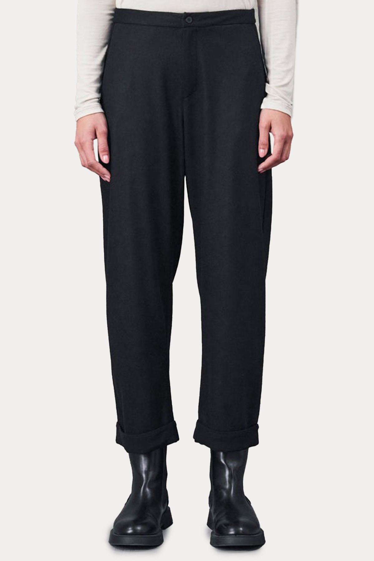 Transit Beli Lastikli Yandan Cepli Yün Pantolon-Libas Trendy Fashion Store