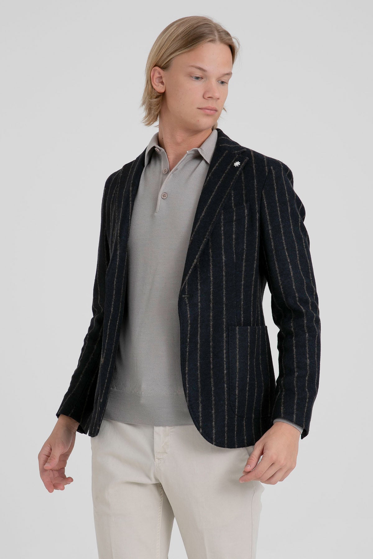 Manuel Ritz Çizgili Yün Blazer Ceket-Libas Trendy Fashion Store