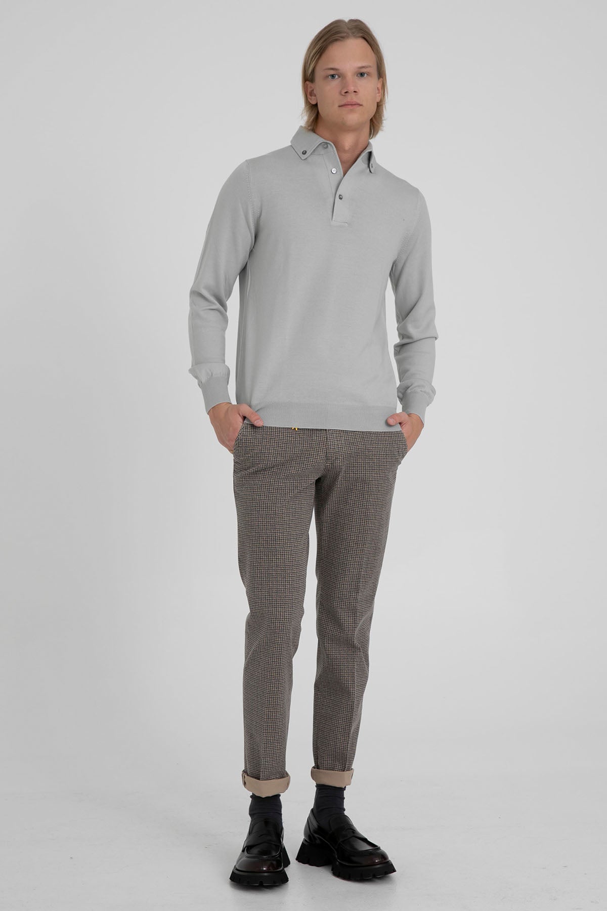 Manuel Ritz Slim Fit Kazayağı Desenli Yandan Cepli Pantolon-Libas Trendy Fashion Store