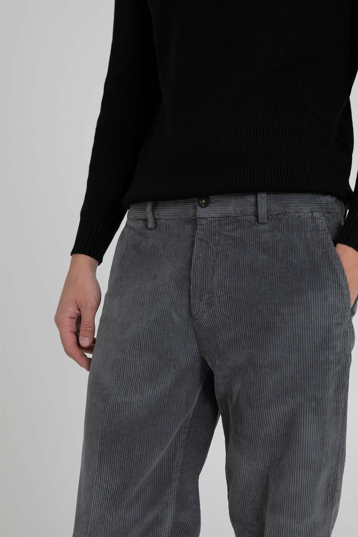 Manuel Ritz Slim Fit Fitilli Kadife Pantolon-Libas Trendy Fashion Store