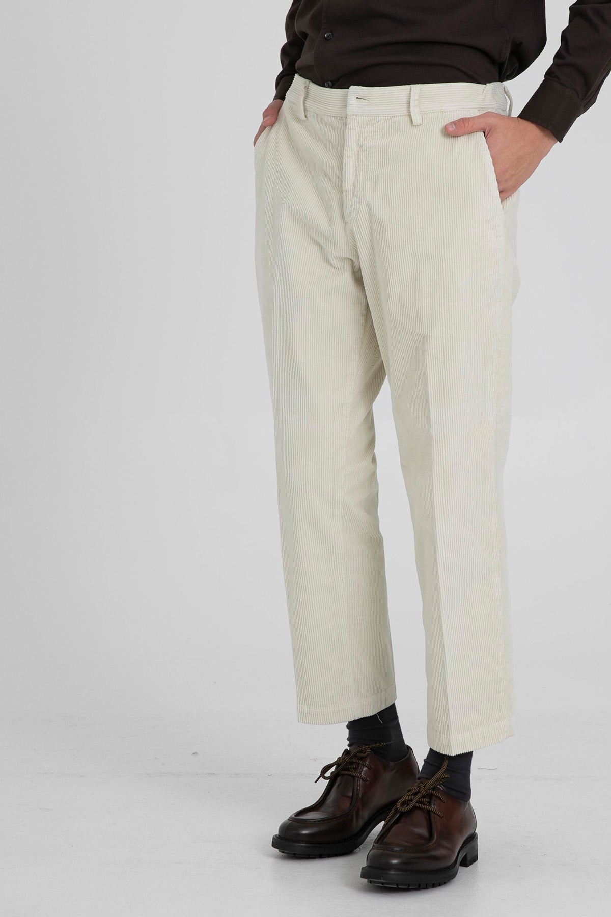 Manuel Ritz Slim Fit Yandan Cepli Fitilli Kadife Pantolon-Libas Trendy Fashion Store