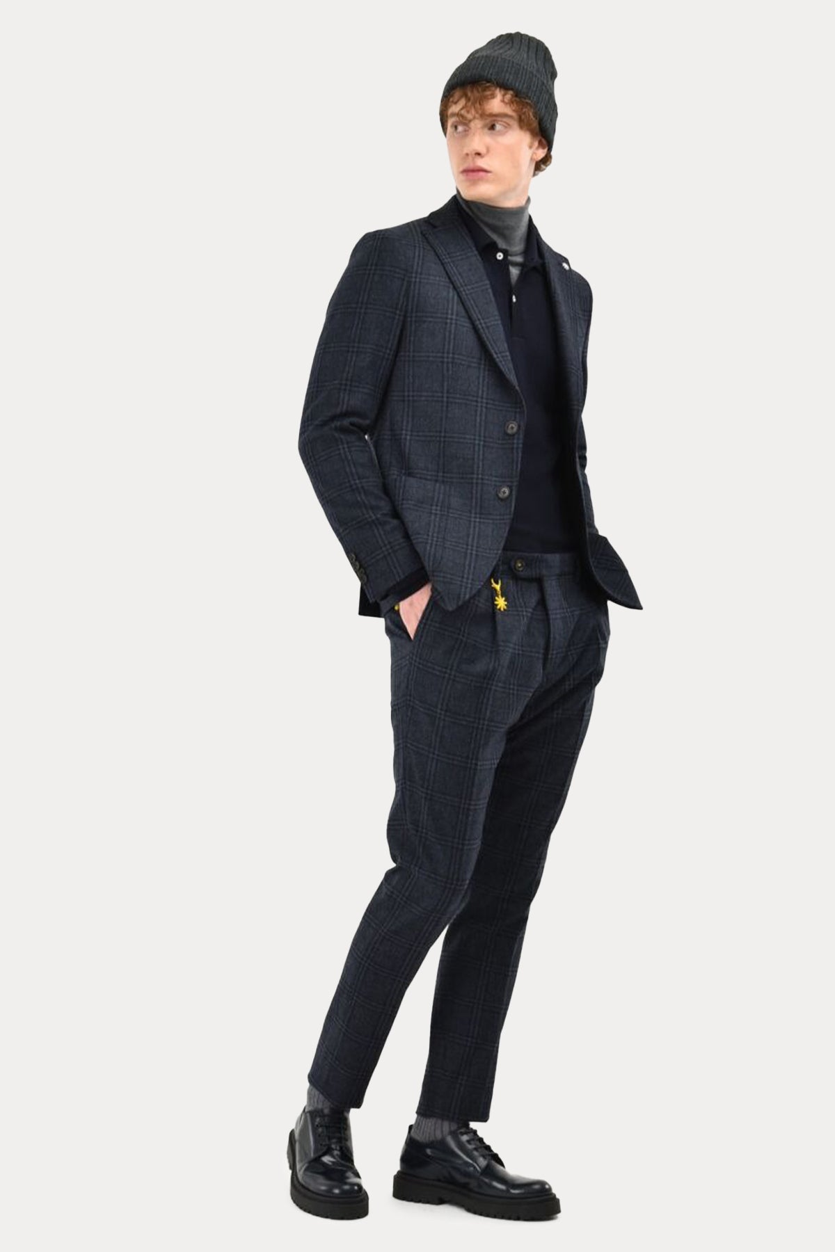 Manuel Ritz Ekoseli Yün Ceket-Libas Trendy Fashion Store