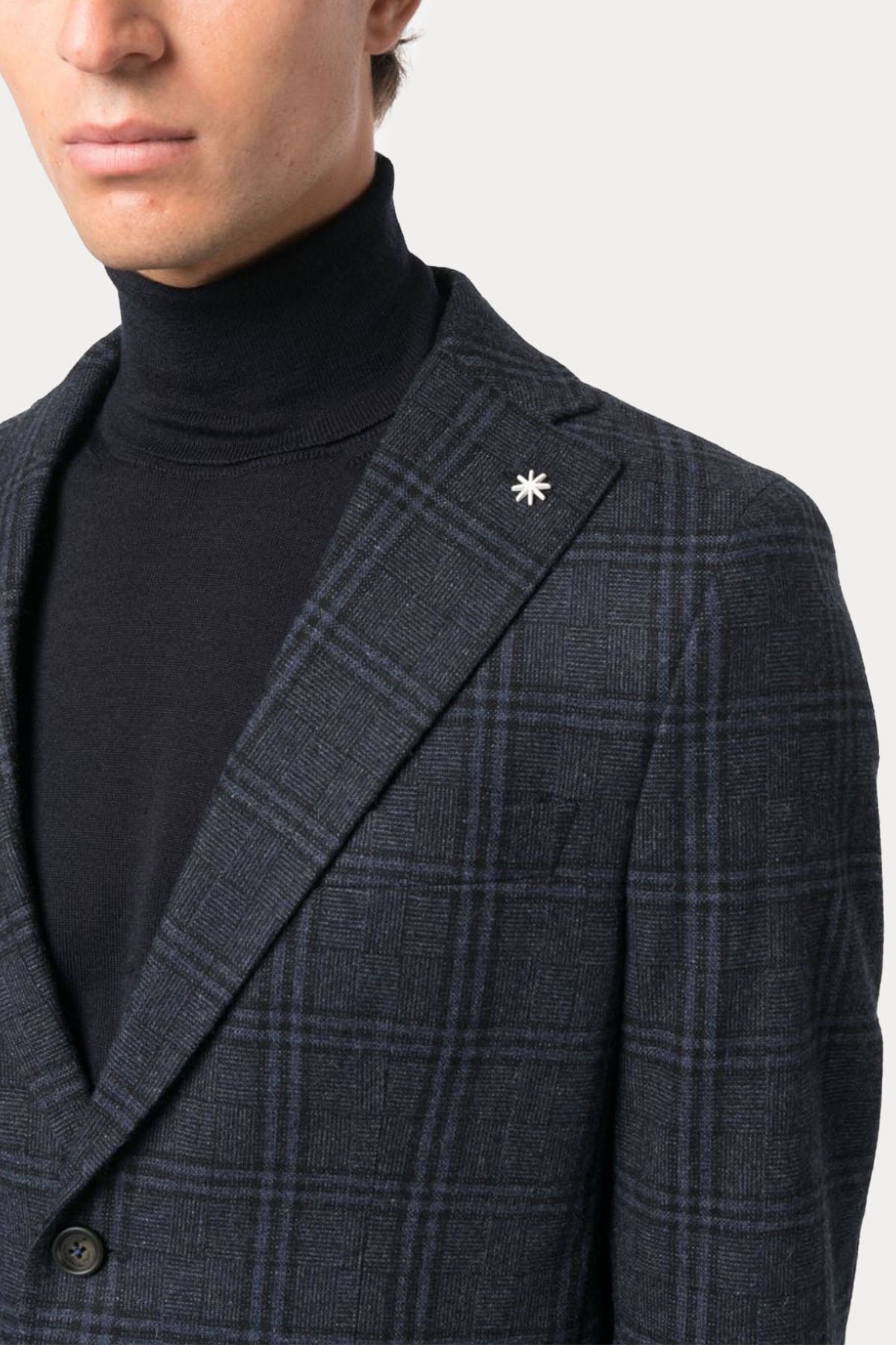 Manuel Ritz Ekoseli Yün Ceket-Libas Trendy Fashion Store