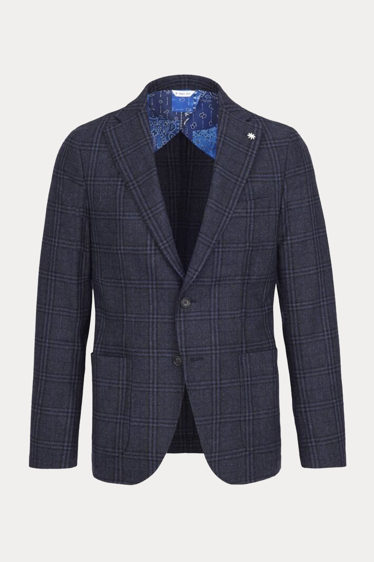 Manuel Ritz Ekoseli Yün Ceket-Libas Trendy Fashion Store