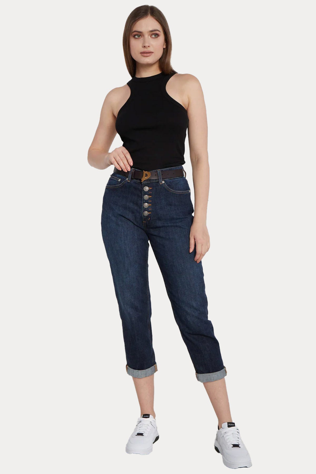 Dondup Koons Loose Fit Yüksek Bel Jeans-Libas Trendy Fashion Store