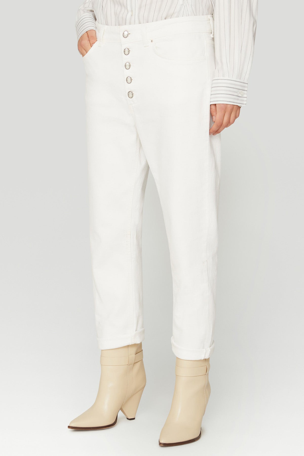 Dondup Koons Loose Fit Yüksek Bel Jeans-Libas Trendy Fashion Store