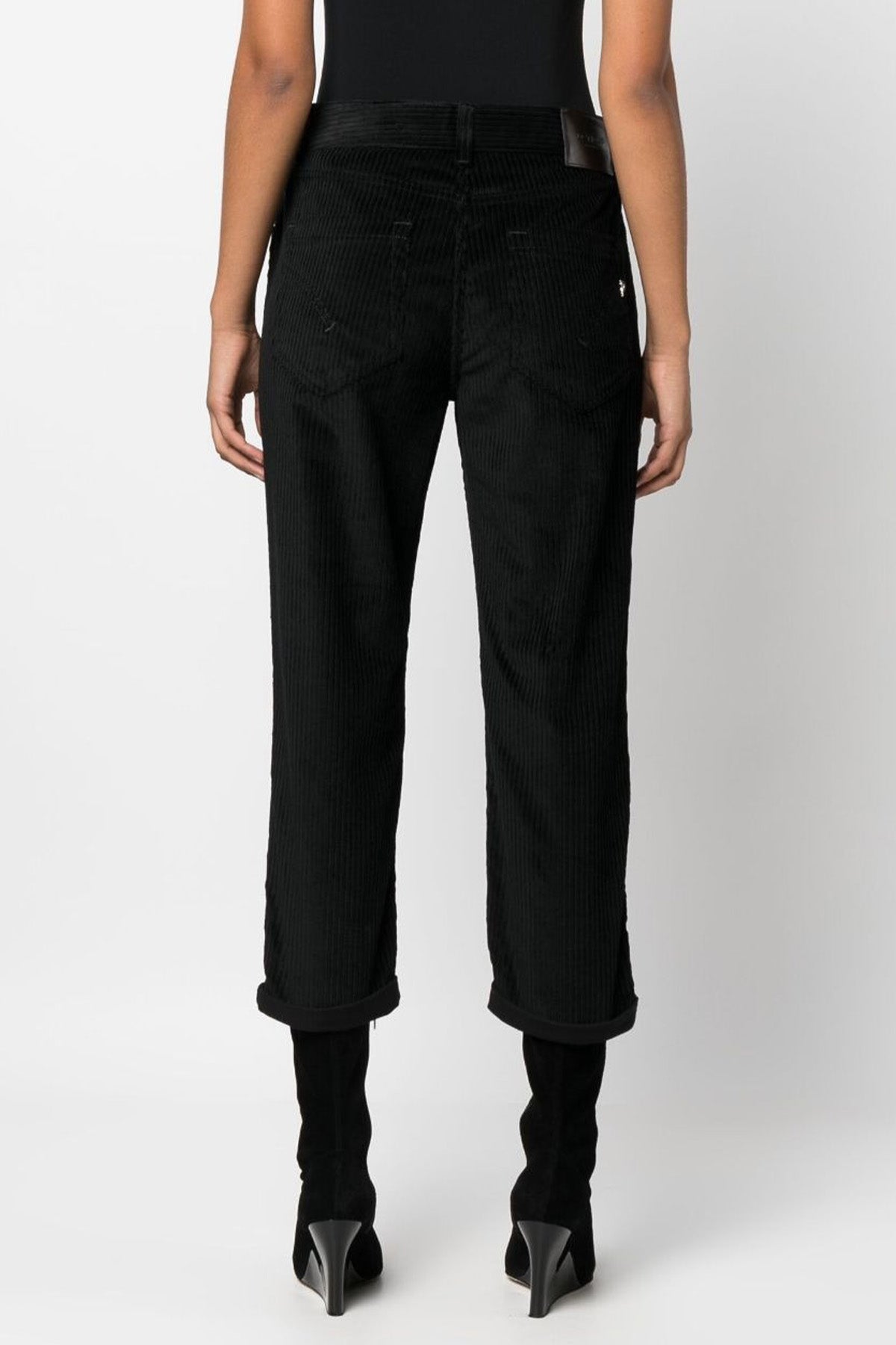 Dondup Koons Loose Fit Yüksek Bel Fitilli Kadife Pantolon-Libas Trendy Fashion Store