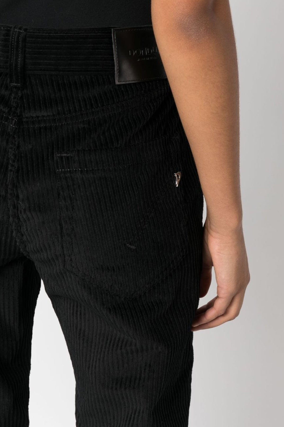 Dondup Koons Loose Fit Yüksek Bel Fitilli Kadife Pantolon-Libas Trendy Fashion Store