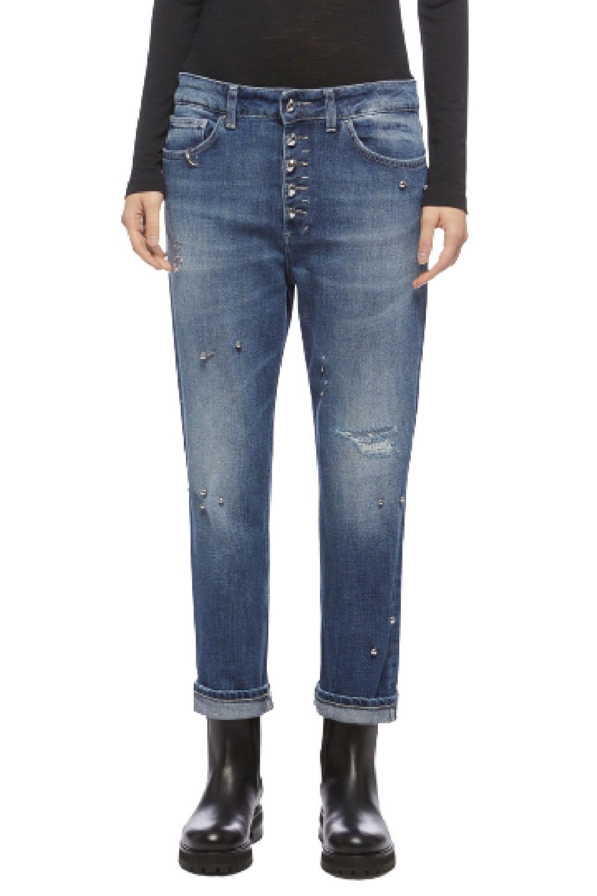 Dondup Koons Loose Fit Yüksek Bel Jeans-Libas Trendy Fashion Store