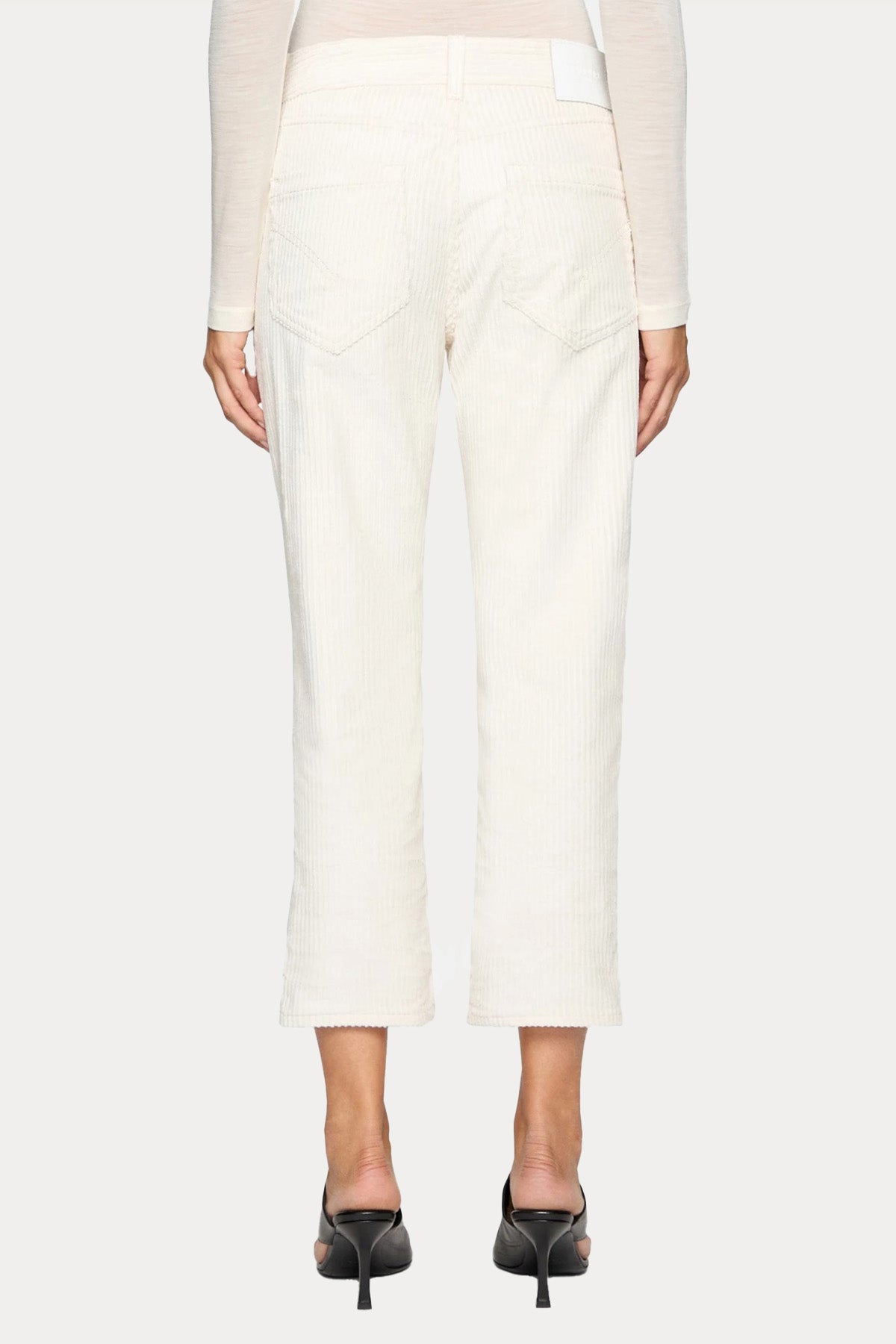 Dondup Koons Loose Fit Yüksek Bel Fitilli Kadife Pantolon-Libas Trendy Fashion Store