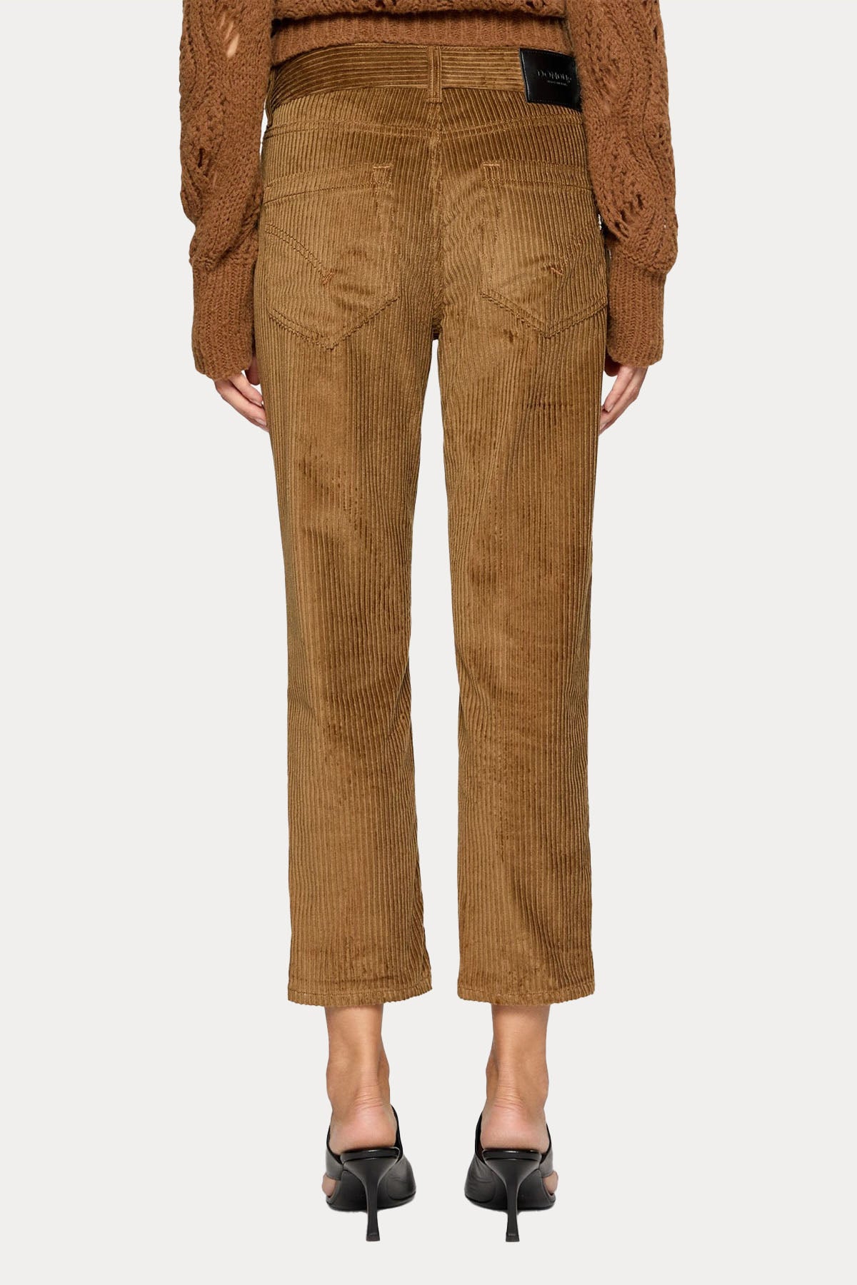 Dondup Koons Loose Fit Yüksek Bel Fitilli Kadife Pantolon-Libas Trendy Fashion Store