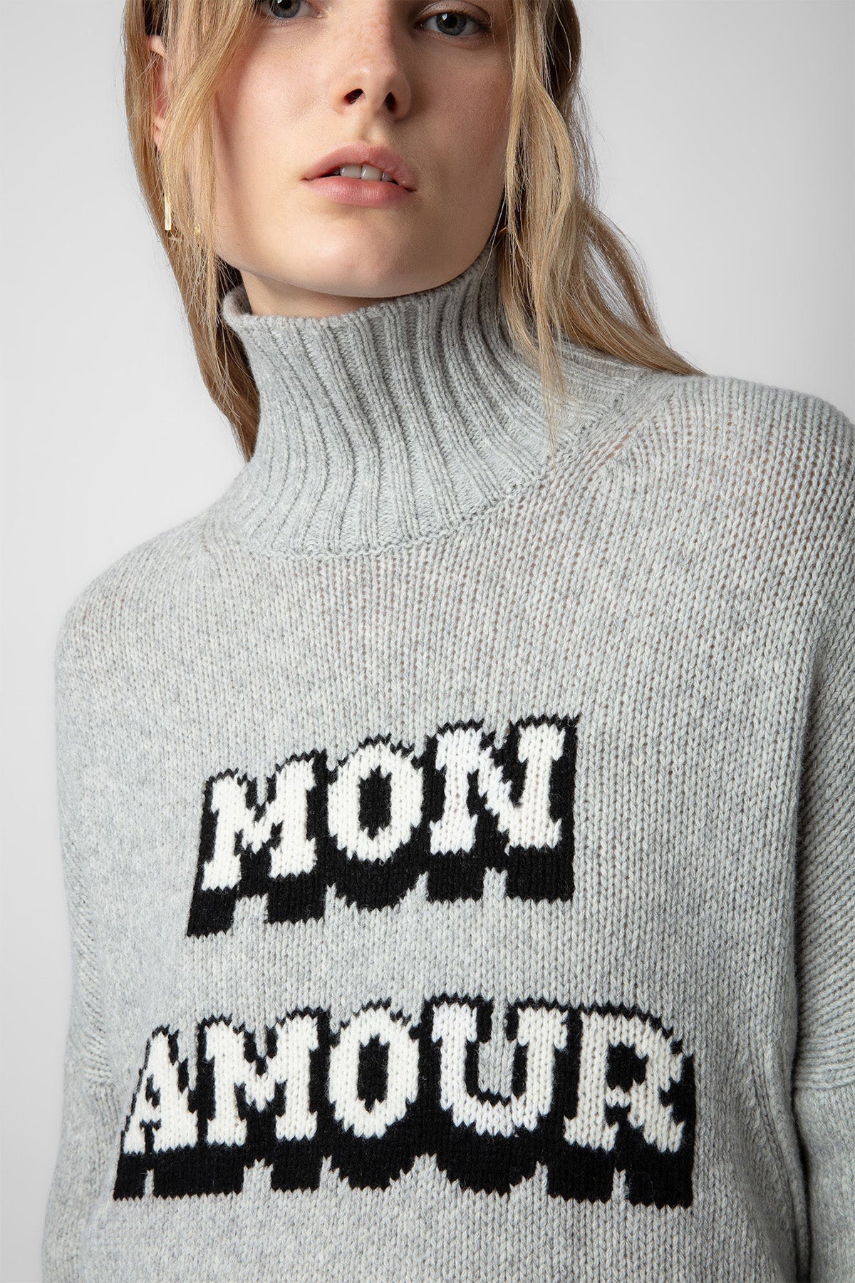 Zadig & Voltaire Balıkçı Yaka Logolu Örgü Yün Triko-Libas Trendy Fashion Store